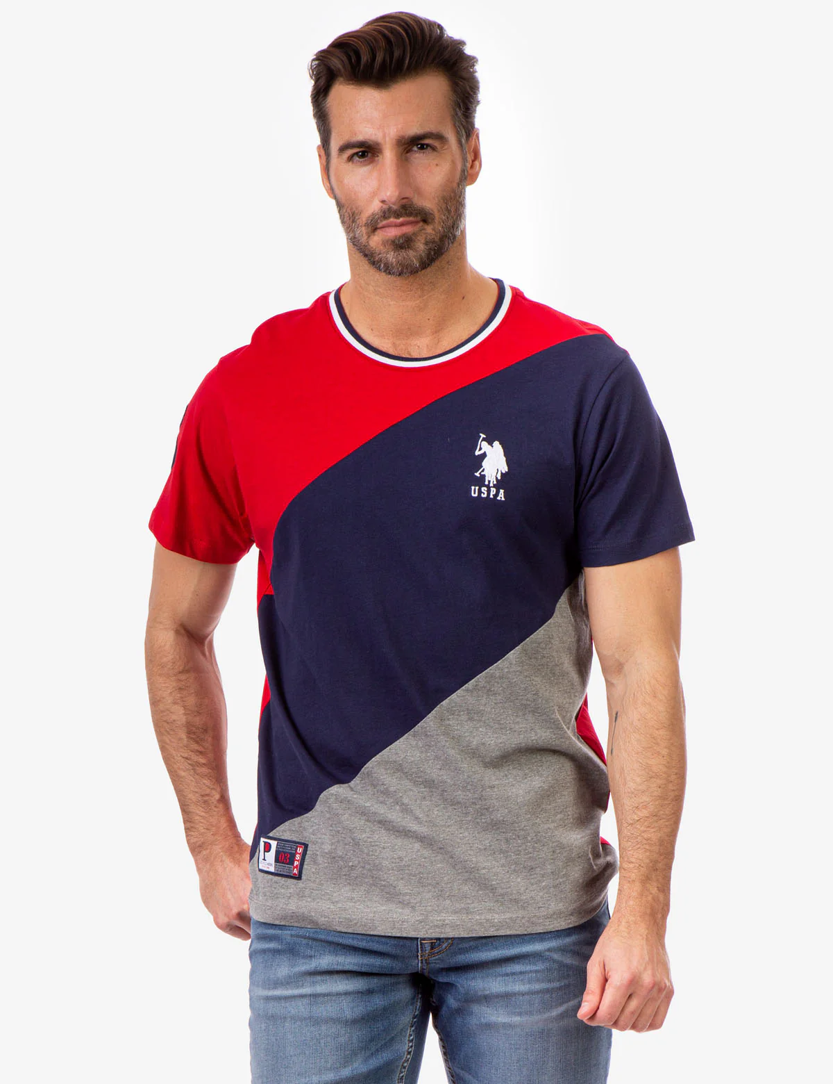 COLORBLOCK CREW NECK T-SHIRT
