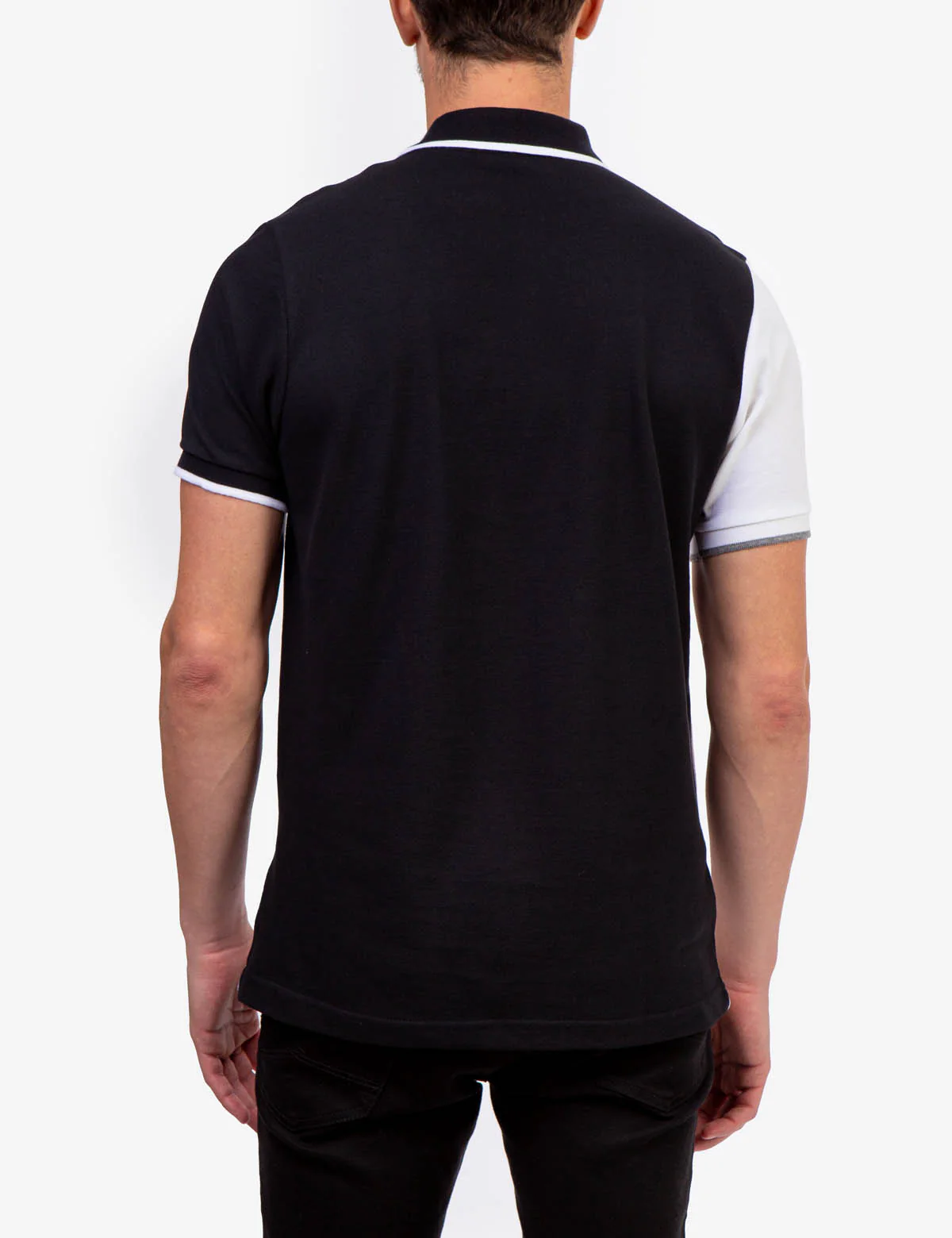 DIAGONAL COLORBLOCK PIQUE POLO SHIRT - Image 10