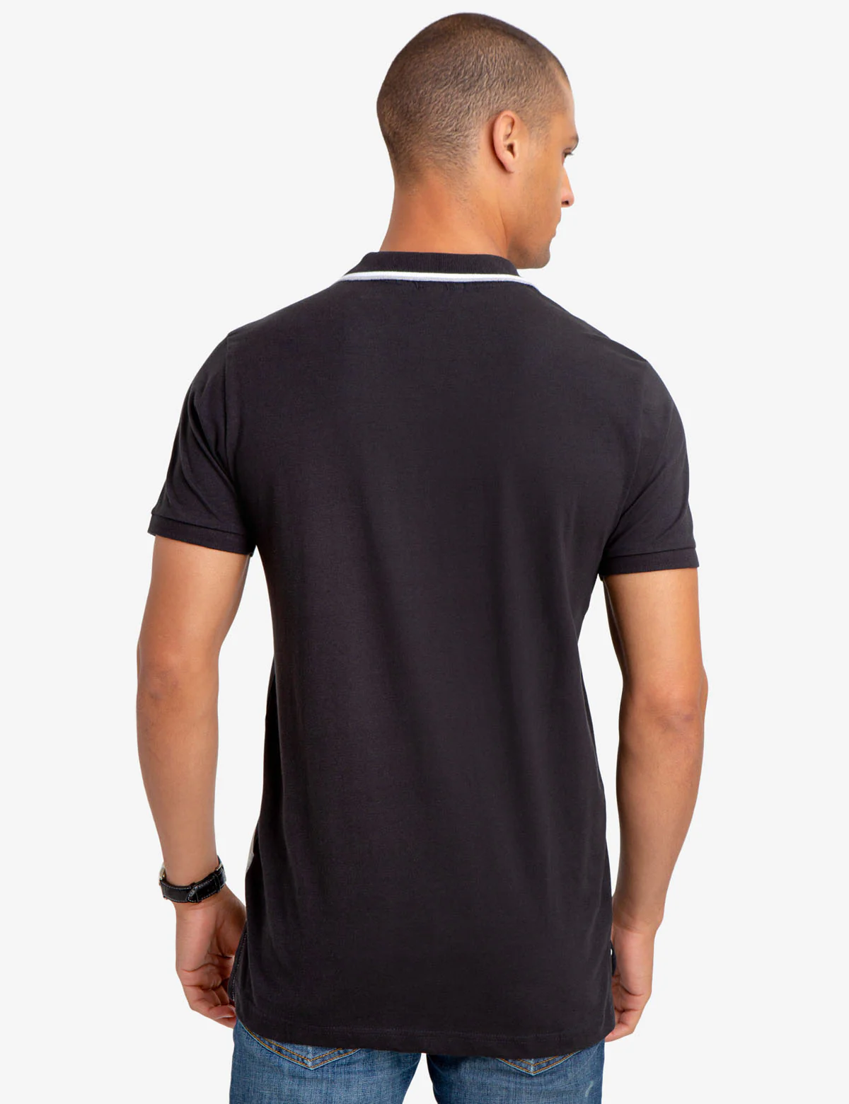 SLIM FIT DIAGONAL STRIPE POLO SHIRT - Image 13