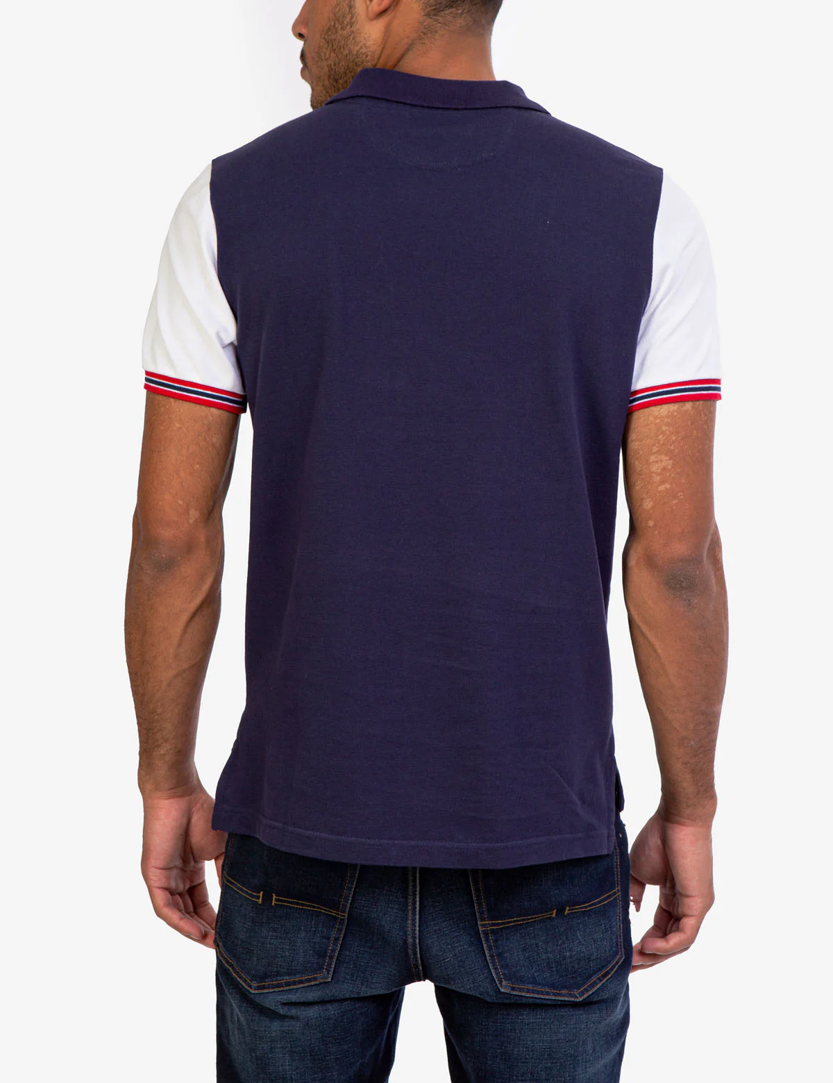 DIAGONAL COLORBLOCK POLO SHIRT - Image 4