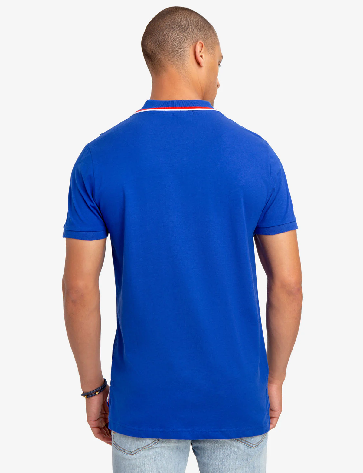 SLIM FIT DIAGONAL STRIPE POLO SHIRT - Image 8
