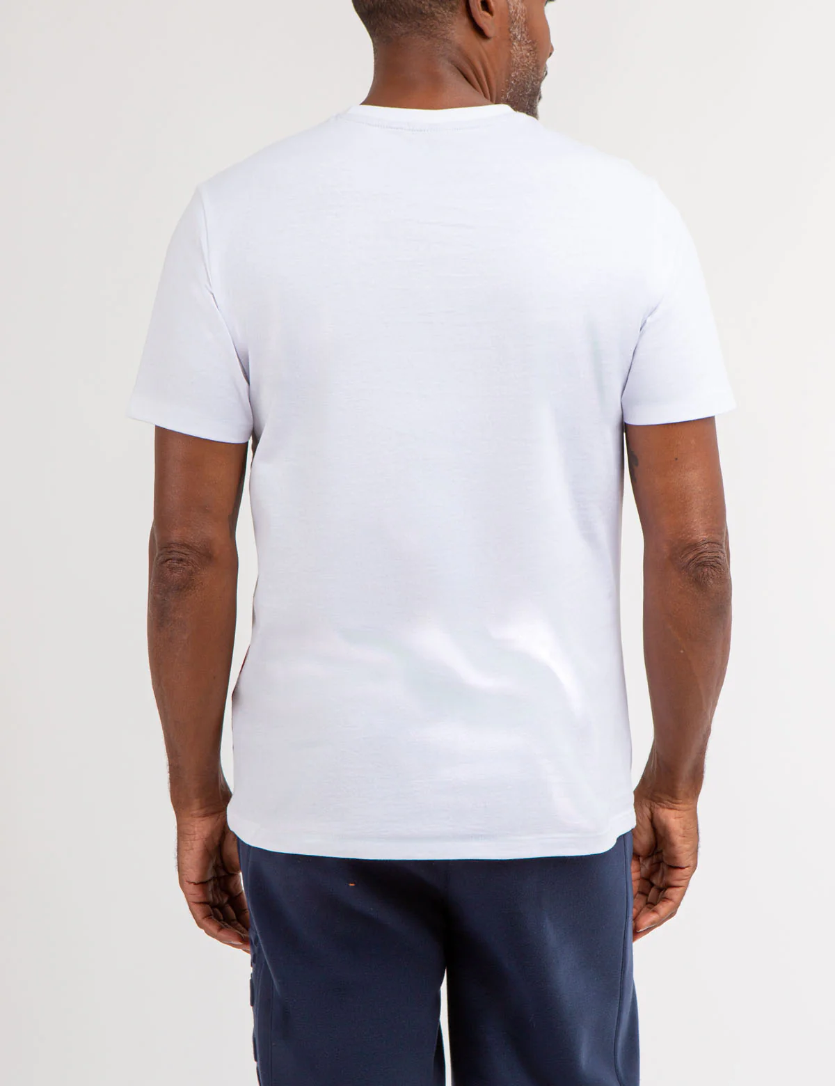 DIAGONAL CREW NECK T-SHIRT WITH PATCH - Image 6