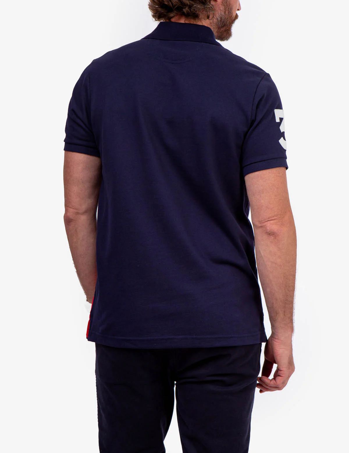 DIAGONAL PIECED PIQUE POLO SHIRT - Image 11