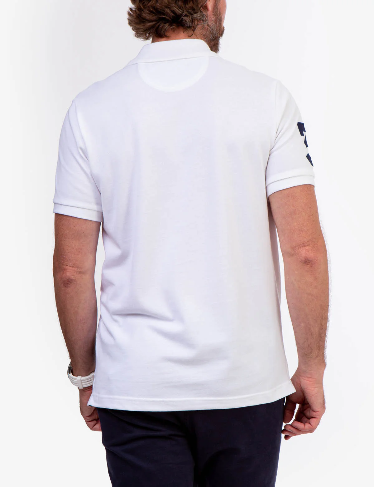 DIAGONAL PIECED PIQUE POLO SHIRT - Image 15