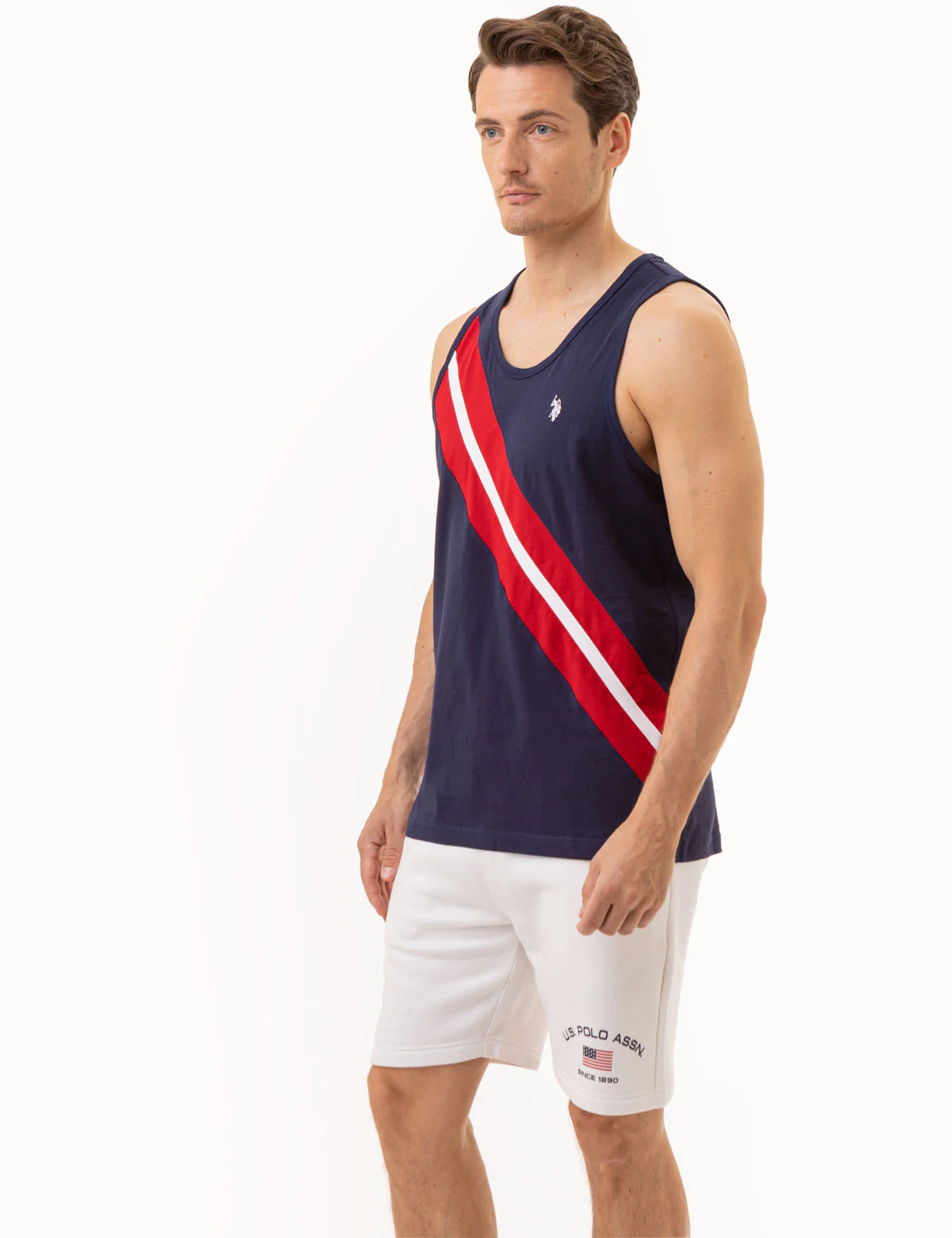 DIAGONAL SASH JERSEY MUSCLE TANK - Image 3