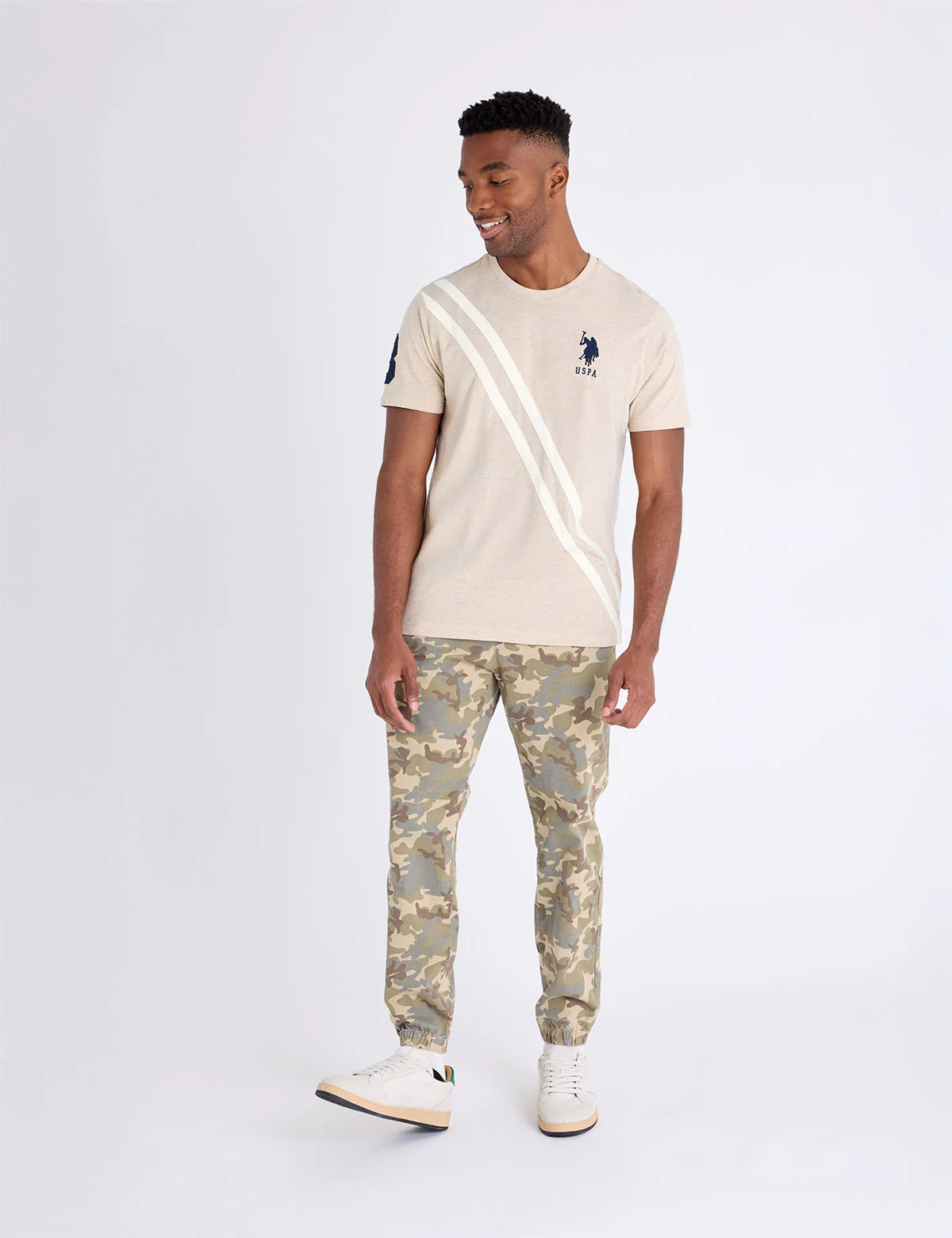 DIAGONAL SASH TONAL JERSEY T-SHIRT - Image 7