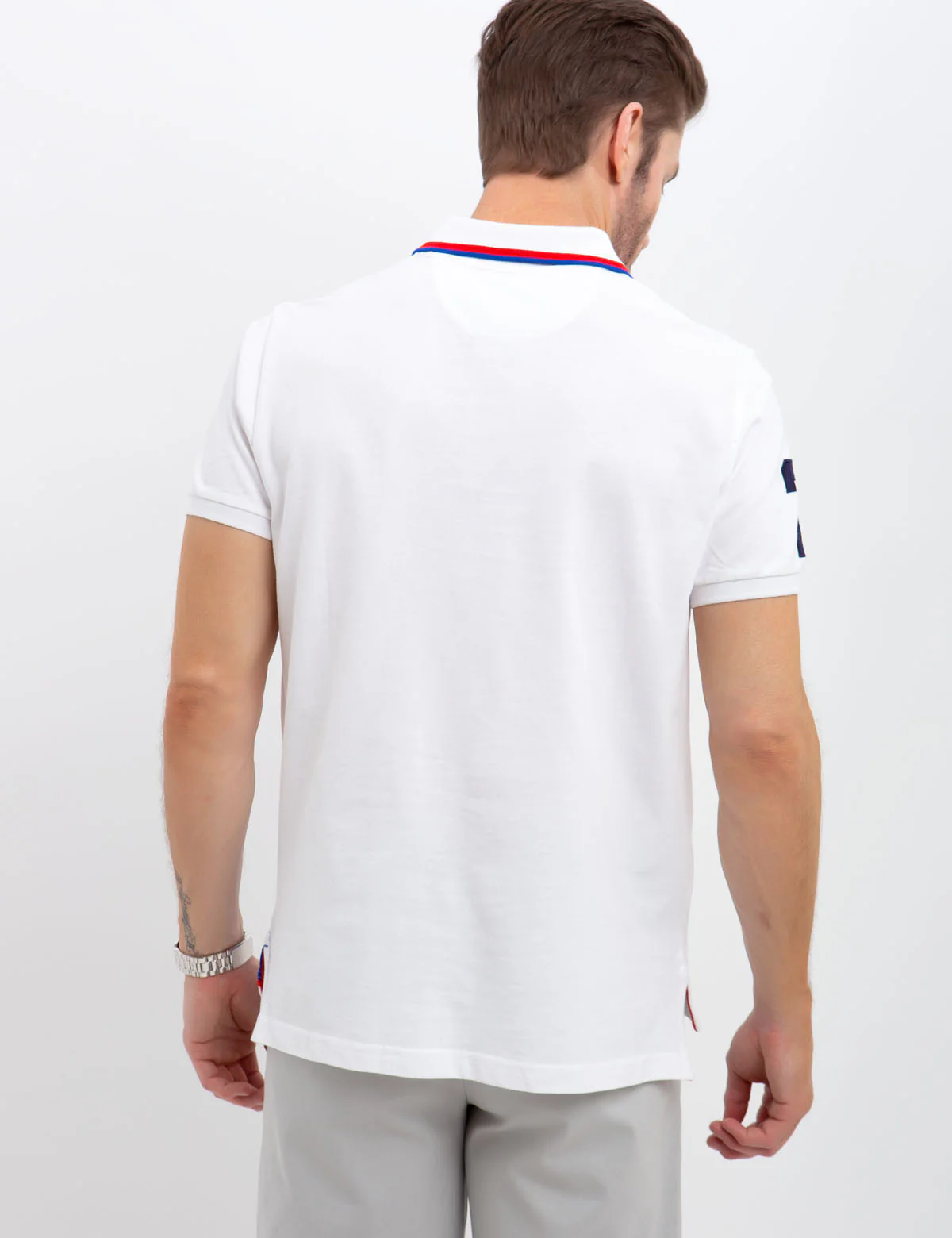 DIAGONAL STRIPE POLO SHIRT - Image 13