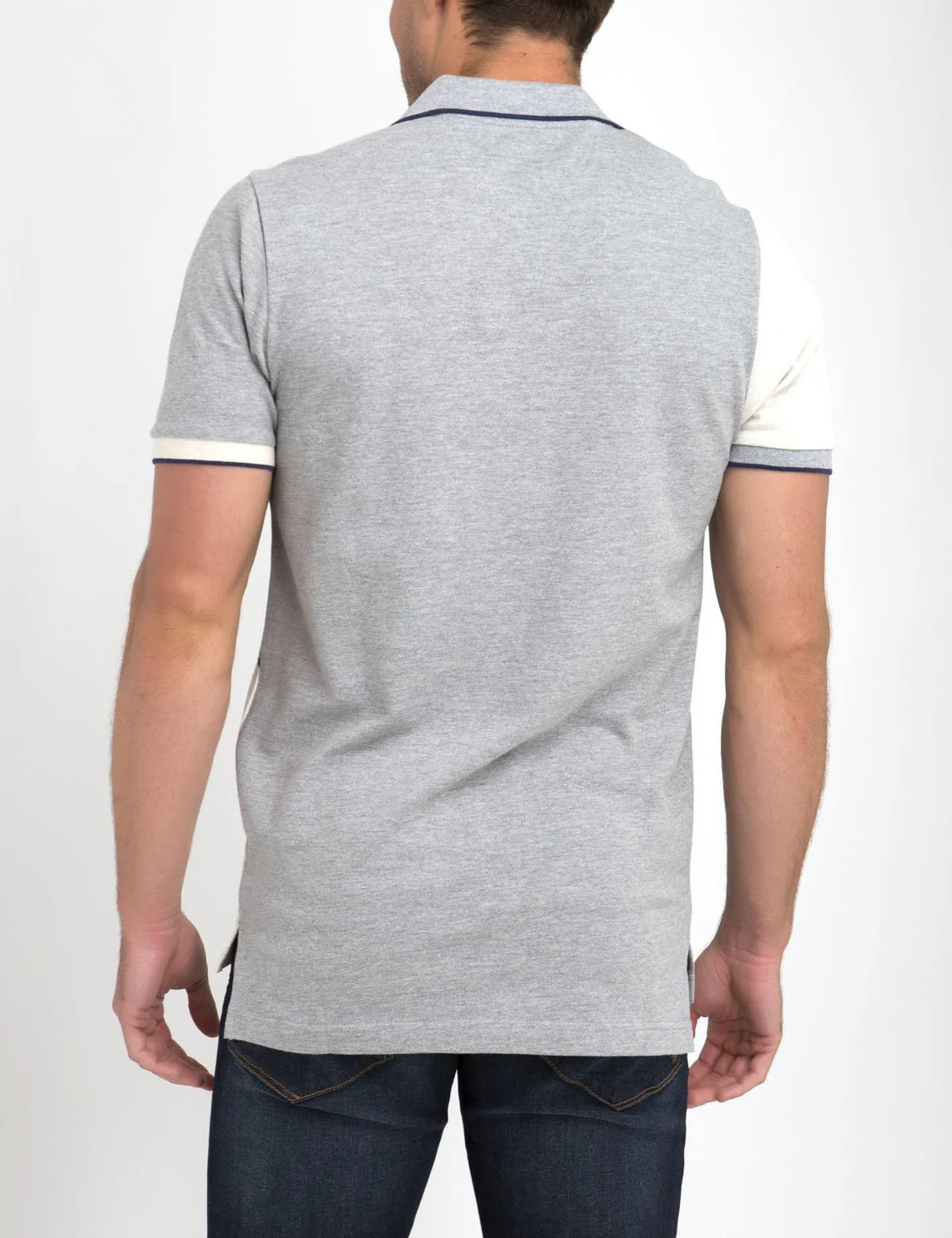 DIAGONAL STRIPED POLO SHIRT - Image 6