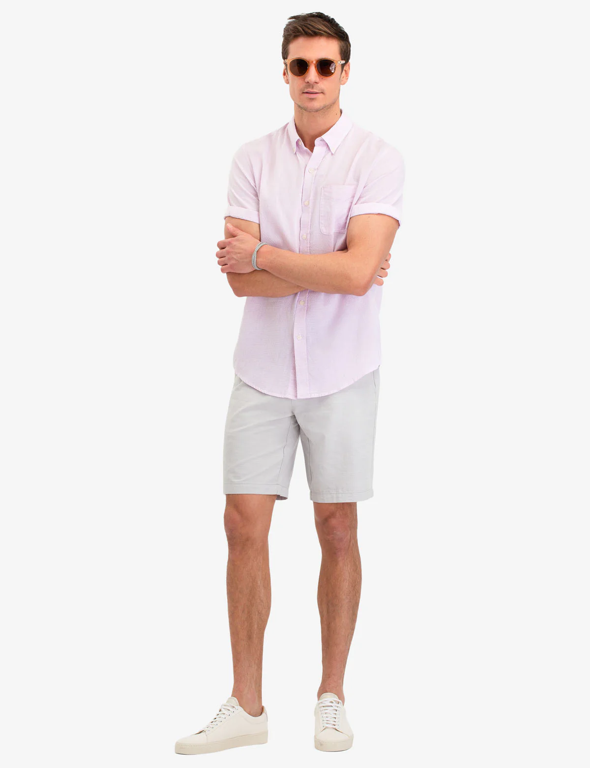 DIAMOND PRINT SHORT SLEEVE SHIRT - Image 2