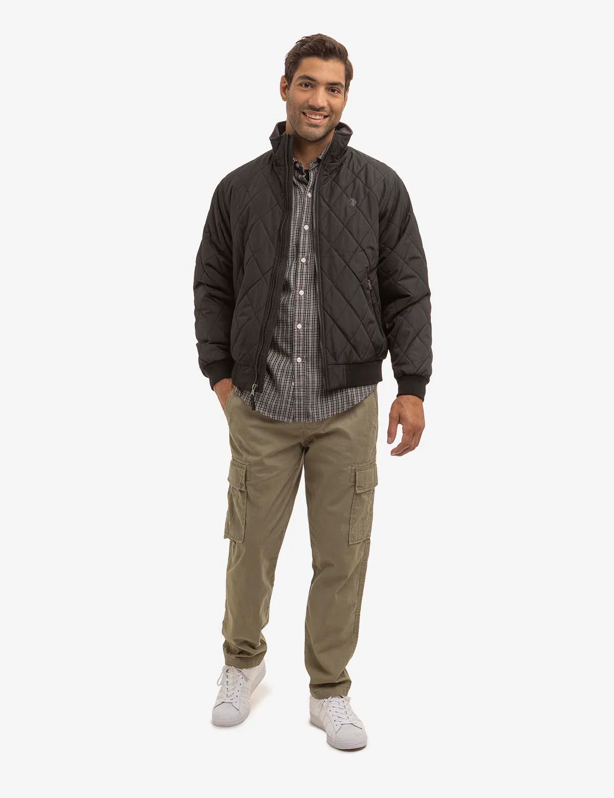 DIAMOND QUILTED FLEECE JACKET - Image 2