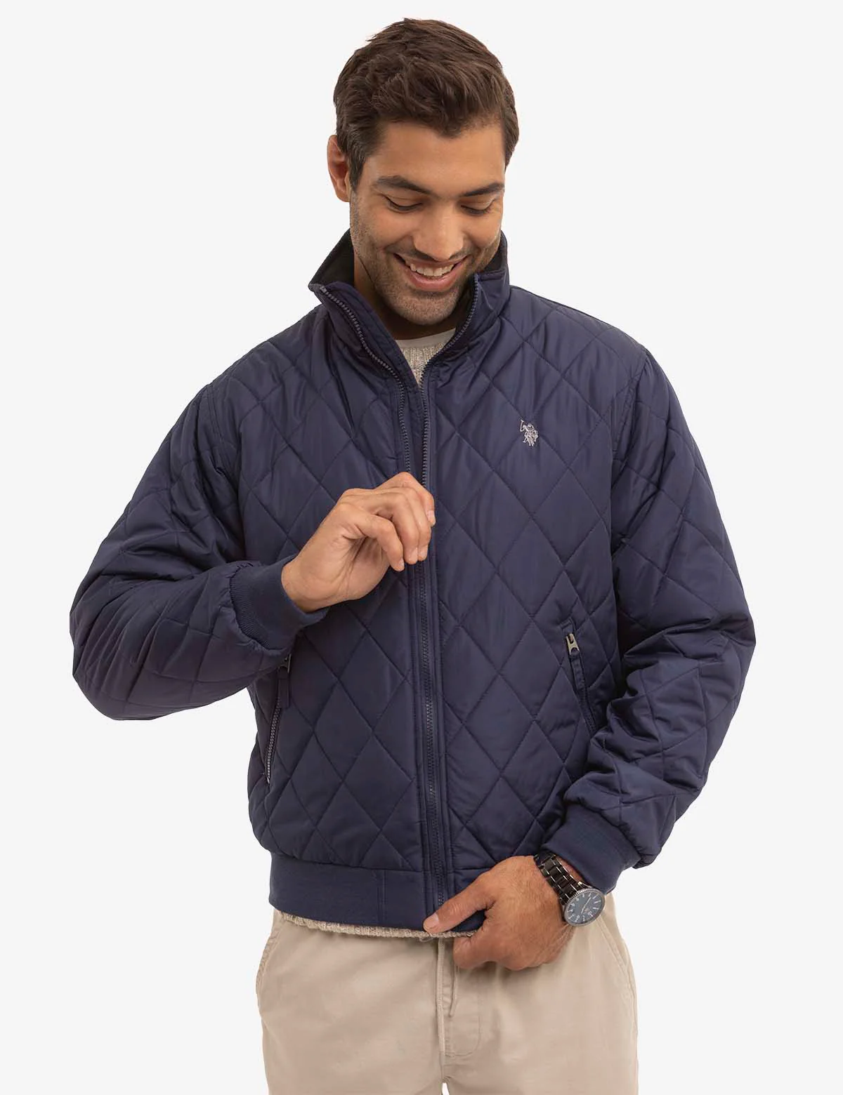 DIAMOND QUILTED FLEECE JACKET - Image 6