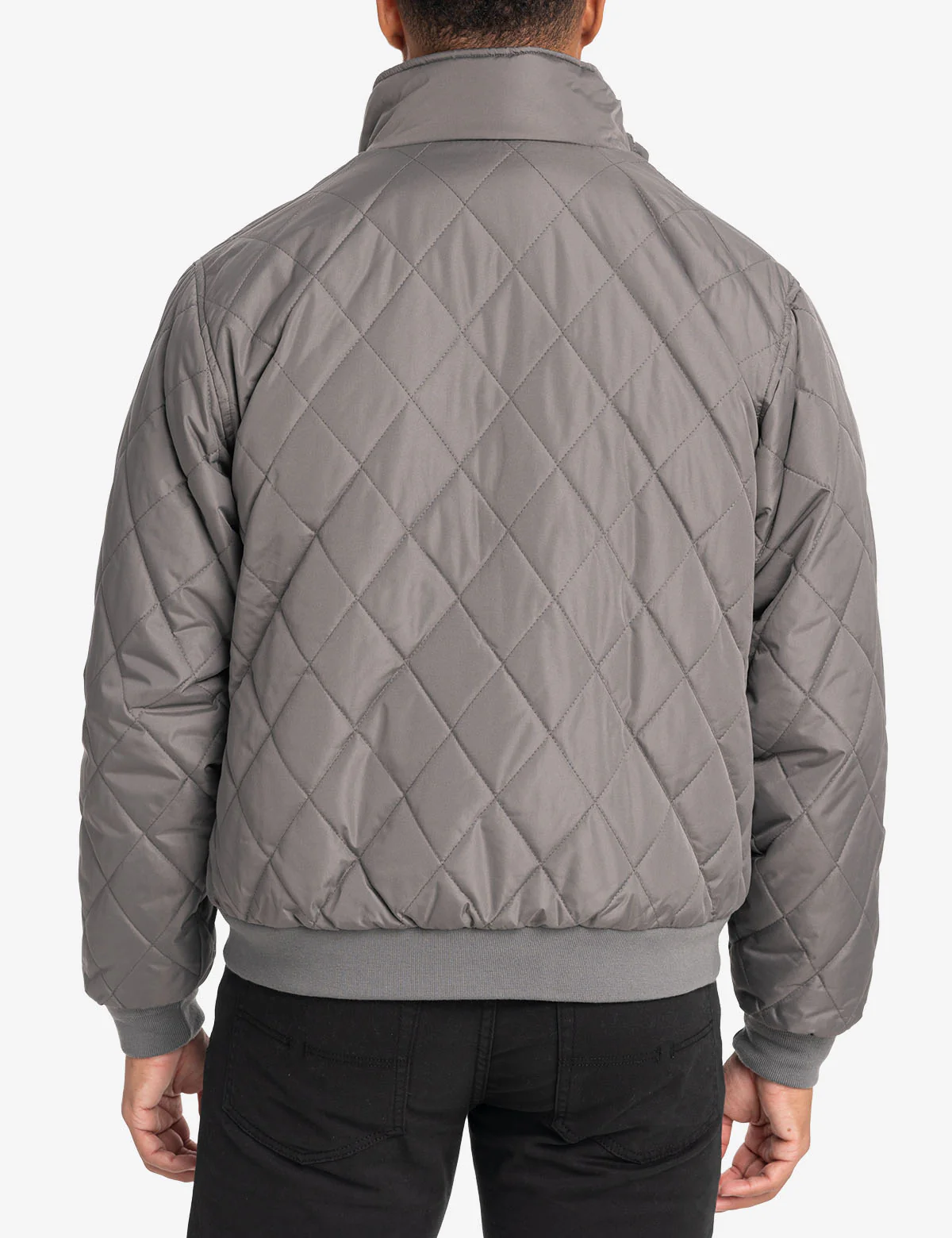 DIAMOND QUILTED FLEECE JACKET - Image 5