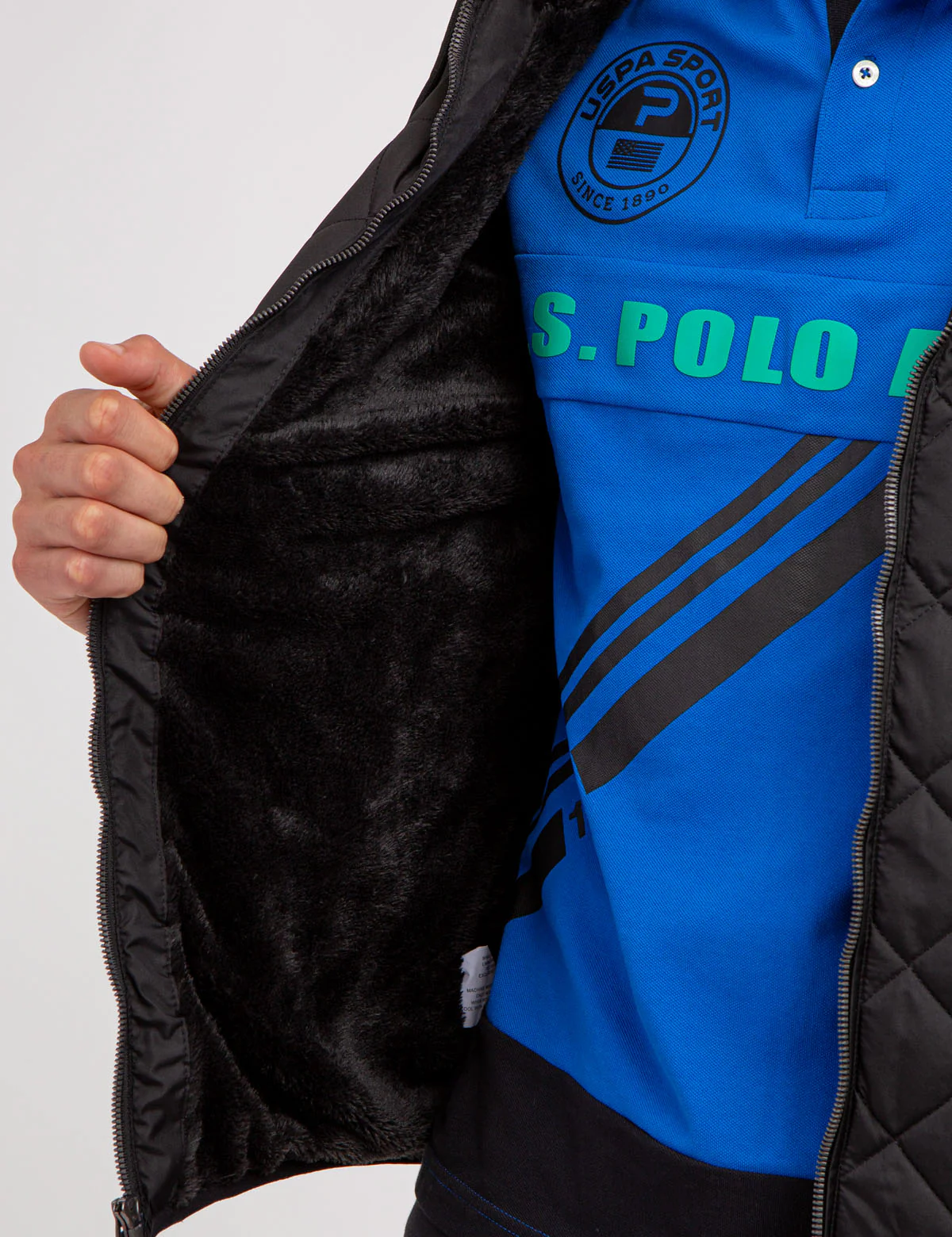 DIAMOND QUILTED FLEECE JACKET - Image 5