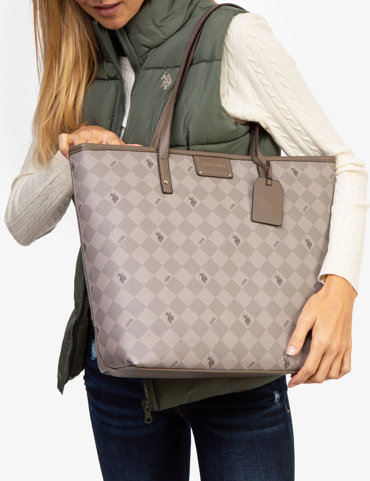 DIAMOND SIGNATURE TOTE BAG - Image 2