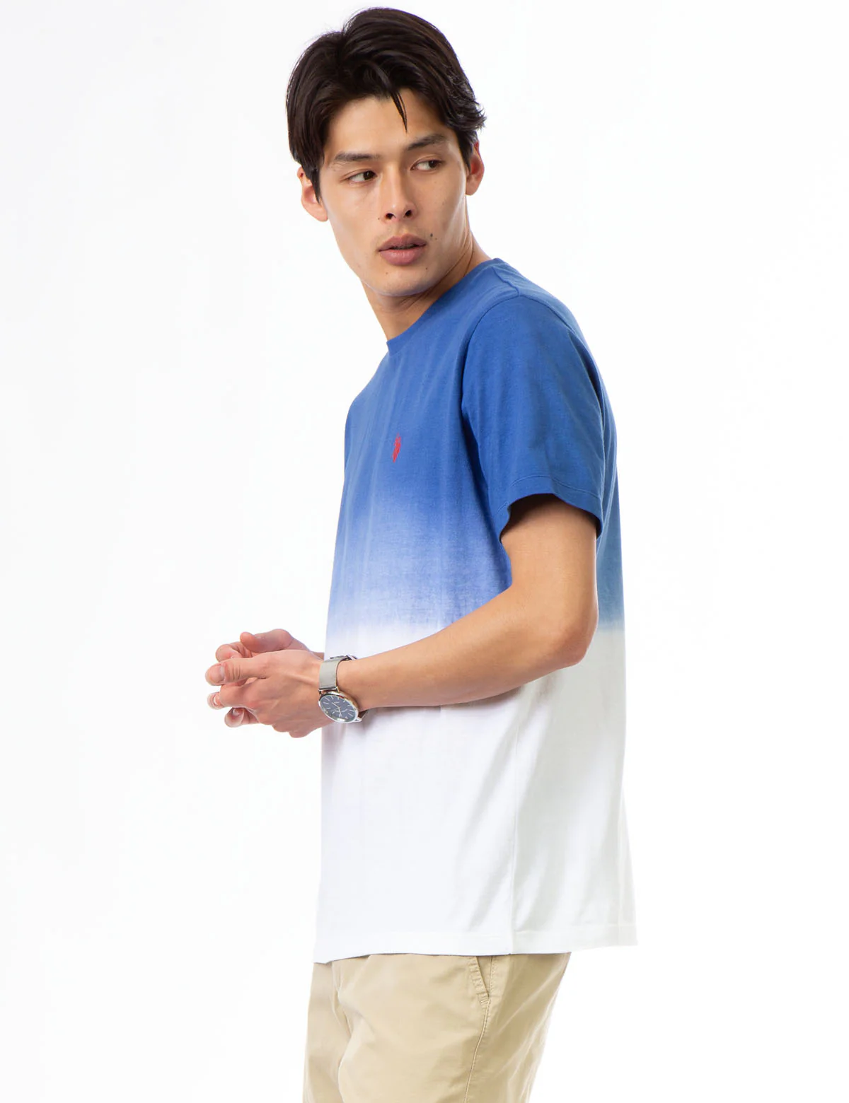 DIP DYE CREW NECK T-SHIRT - Image 3