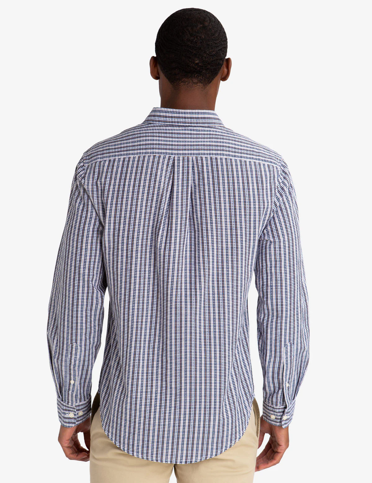 BLACK MALLET SLIM FIT PLAID DOBBY SHIRT - Image 4