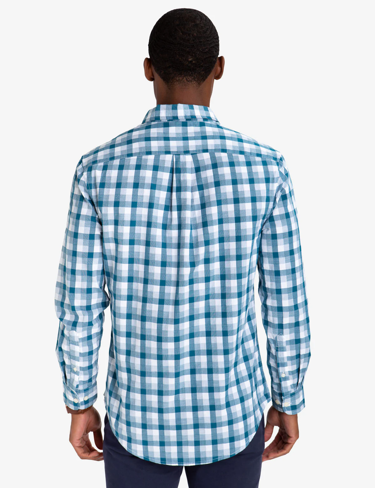 BLACK MALLET CLASSIC FIT DOBBY PLAID SHIRT - Image 4