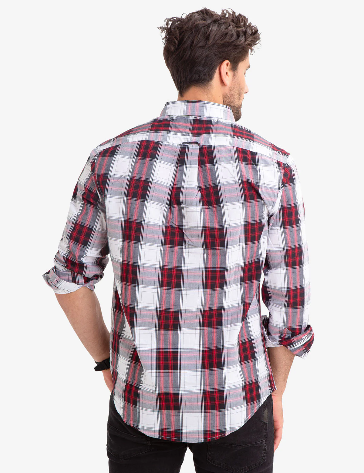 PLAID DOBBY POPLIN SHIRT - Image 4