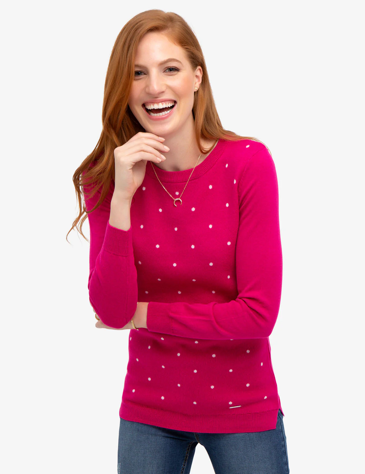 DOT CREW NECK SWEATER - Image 8