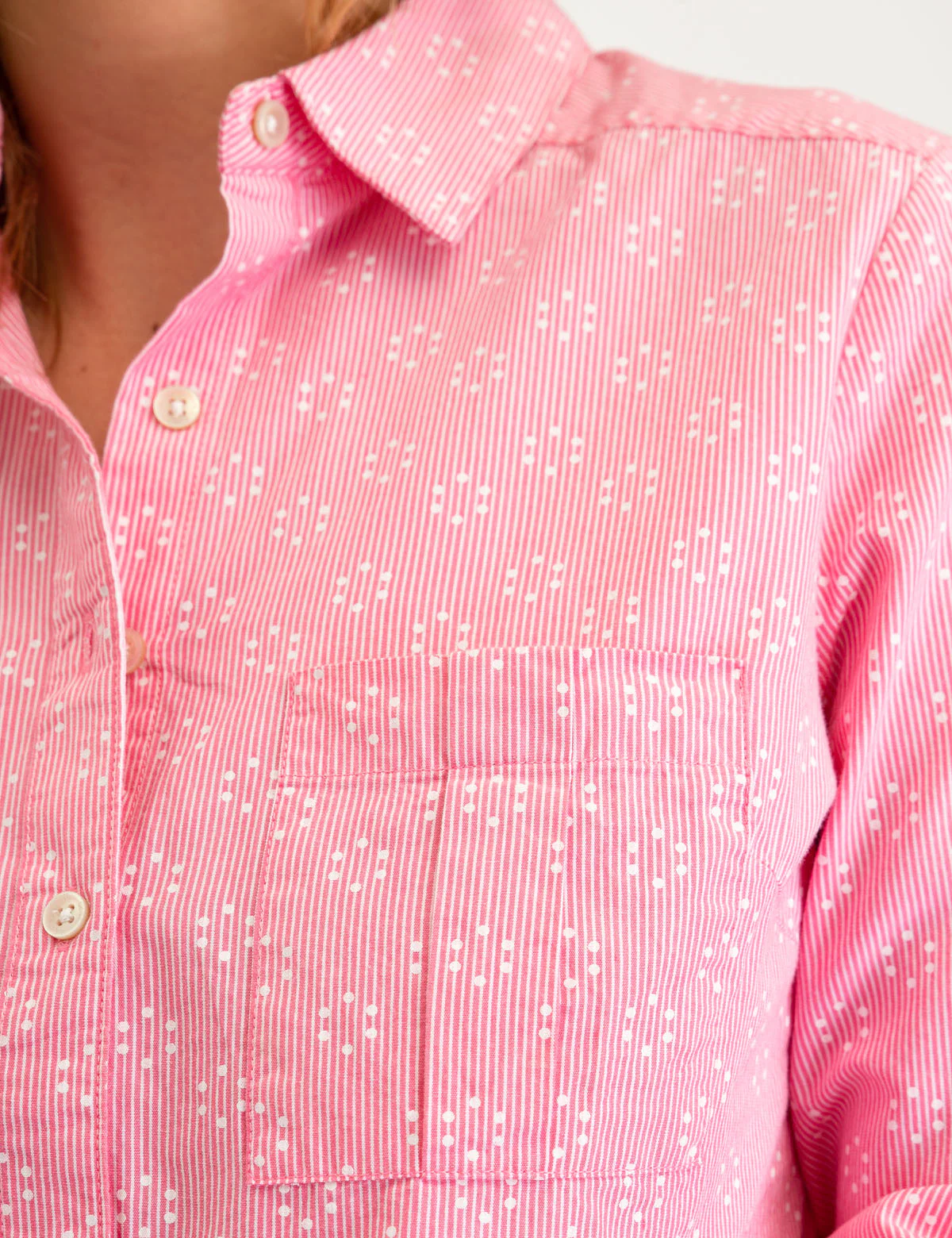DOT PATTERN LONG SLEEVE SHIRT - Image 8