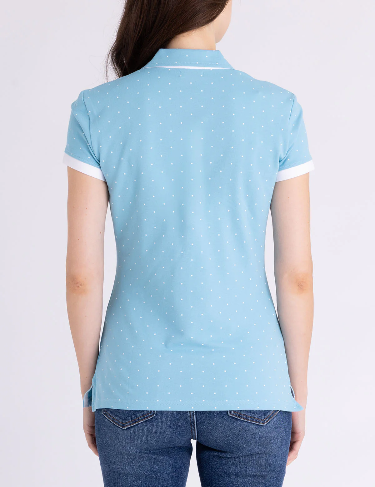 DOT PRINT COLLEGIATE POLO SHIRT - Image 3