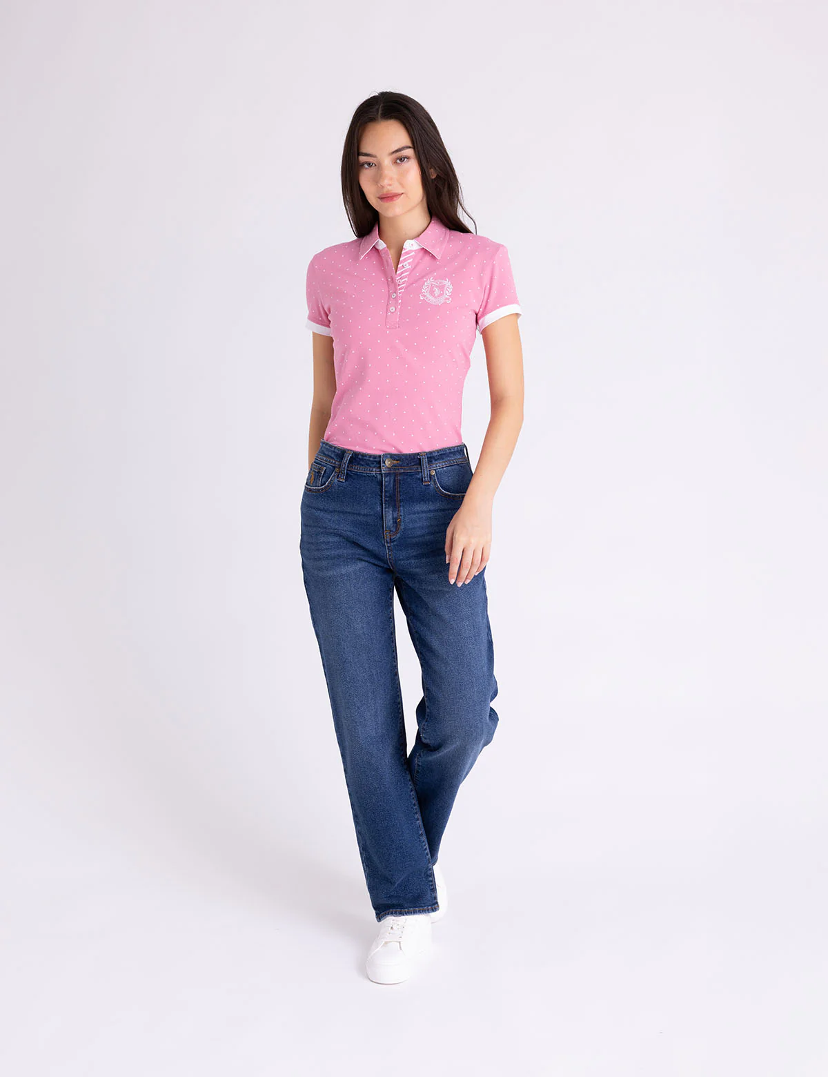 DOT PRINT COLLEGIATE POLO SHIRT - Image 7