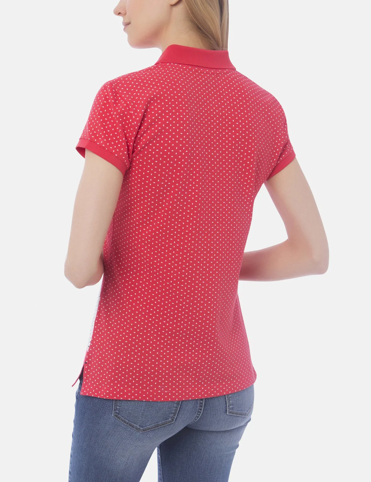 DOT PRINT DIAGONAL STRIPE POLO SHIRT - Image 5