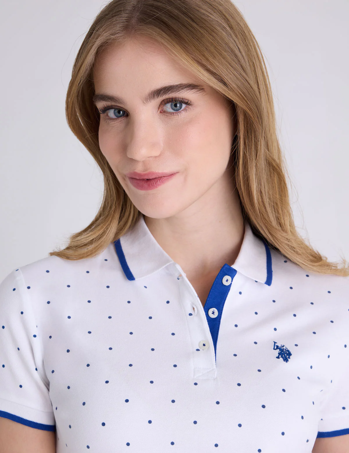 DOT PRINT PIQUE POLO SHIRT