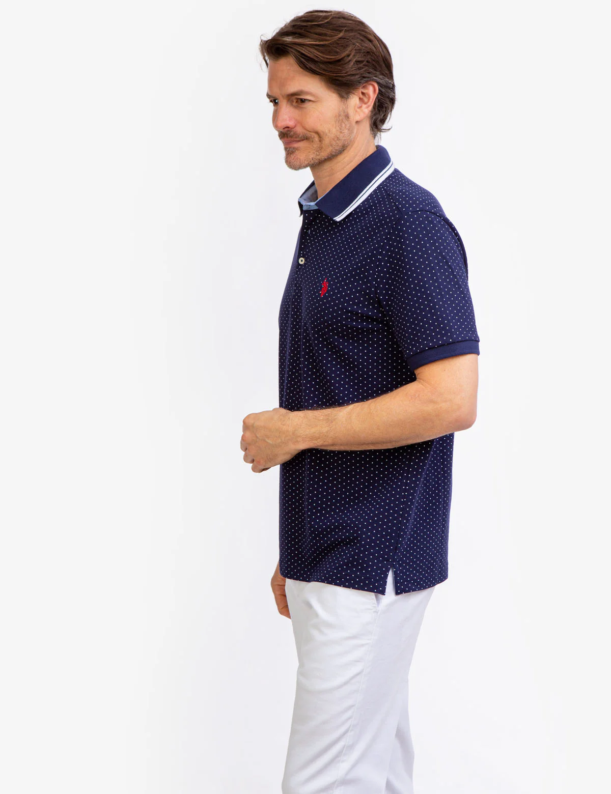 DOT PRINT POLO SHIRT - Image 3