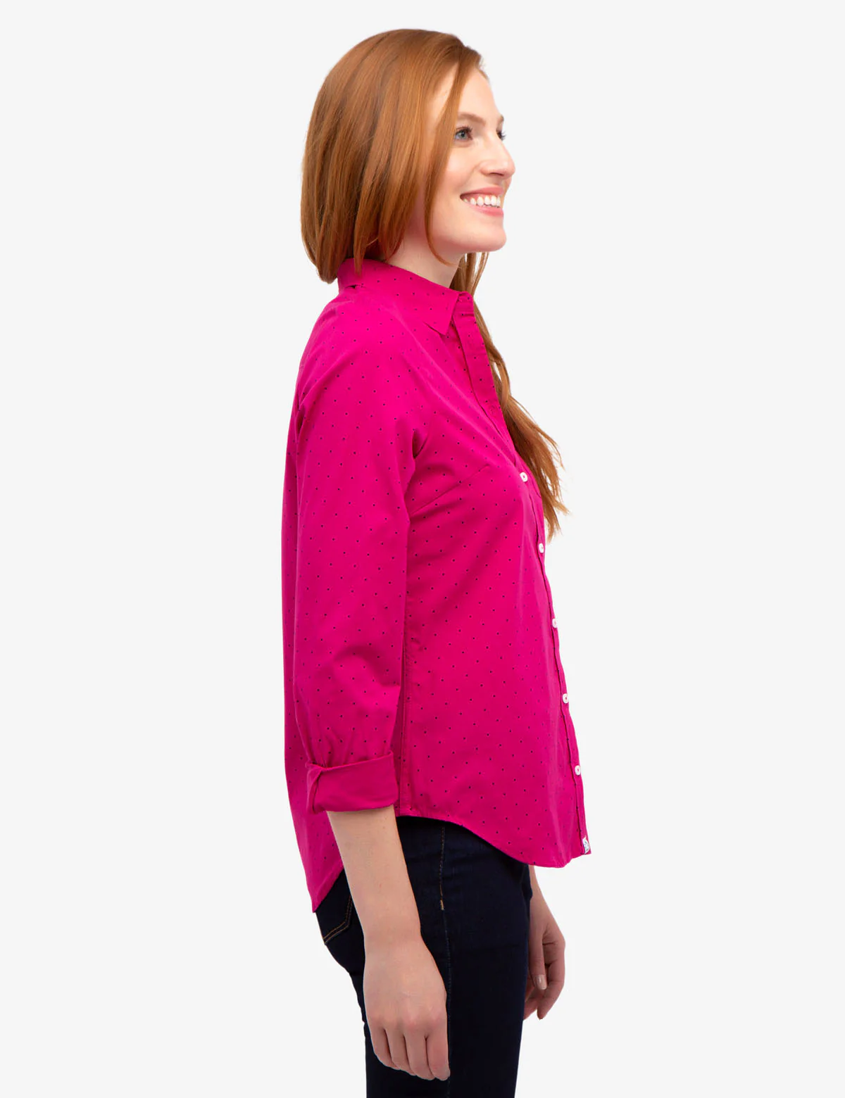 DOT STRETCH POPLIN SHIRT - Image 3