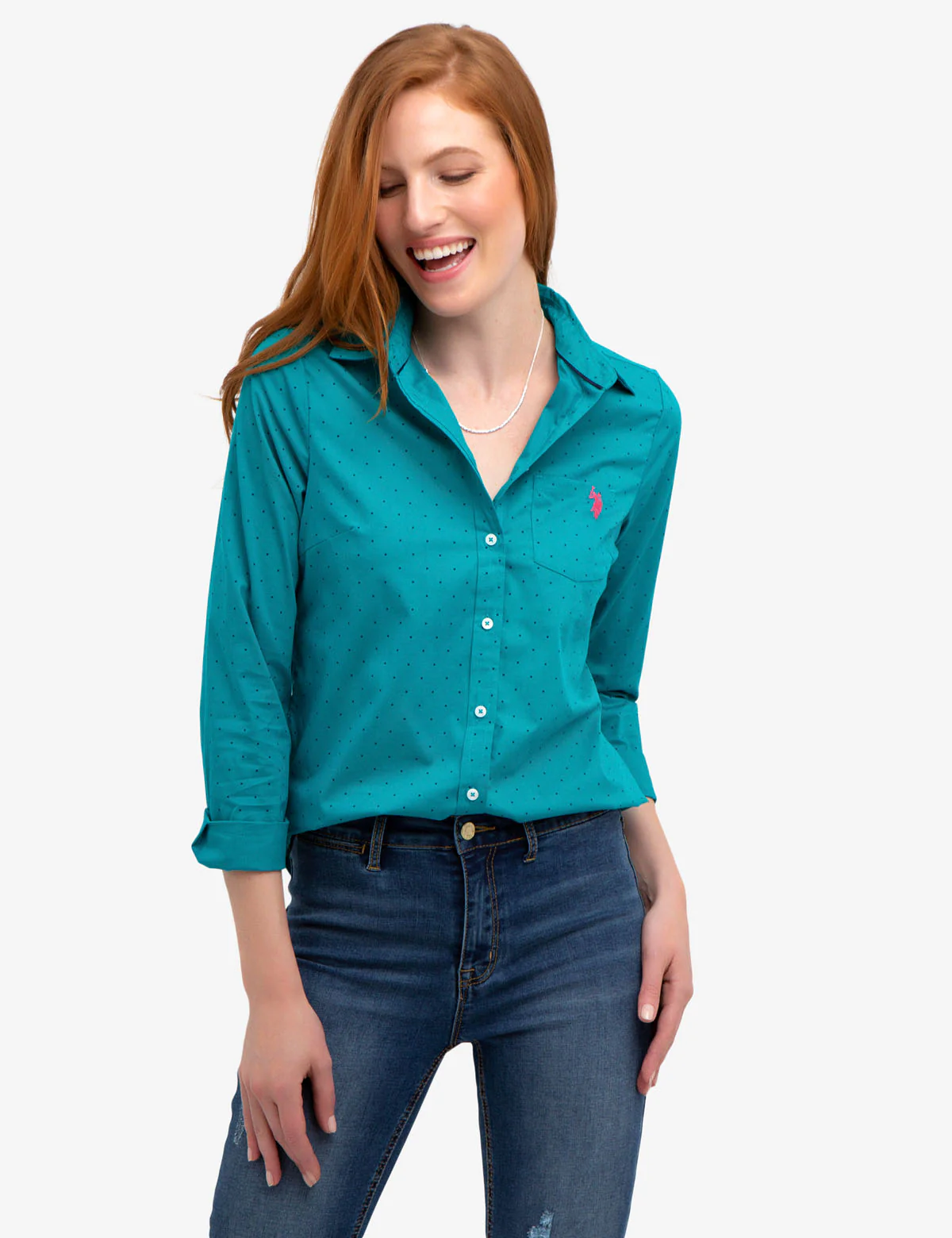 DOT STRETCH POPLIN SHIRT - Image 9