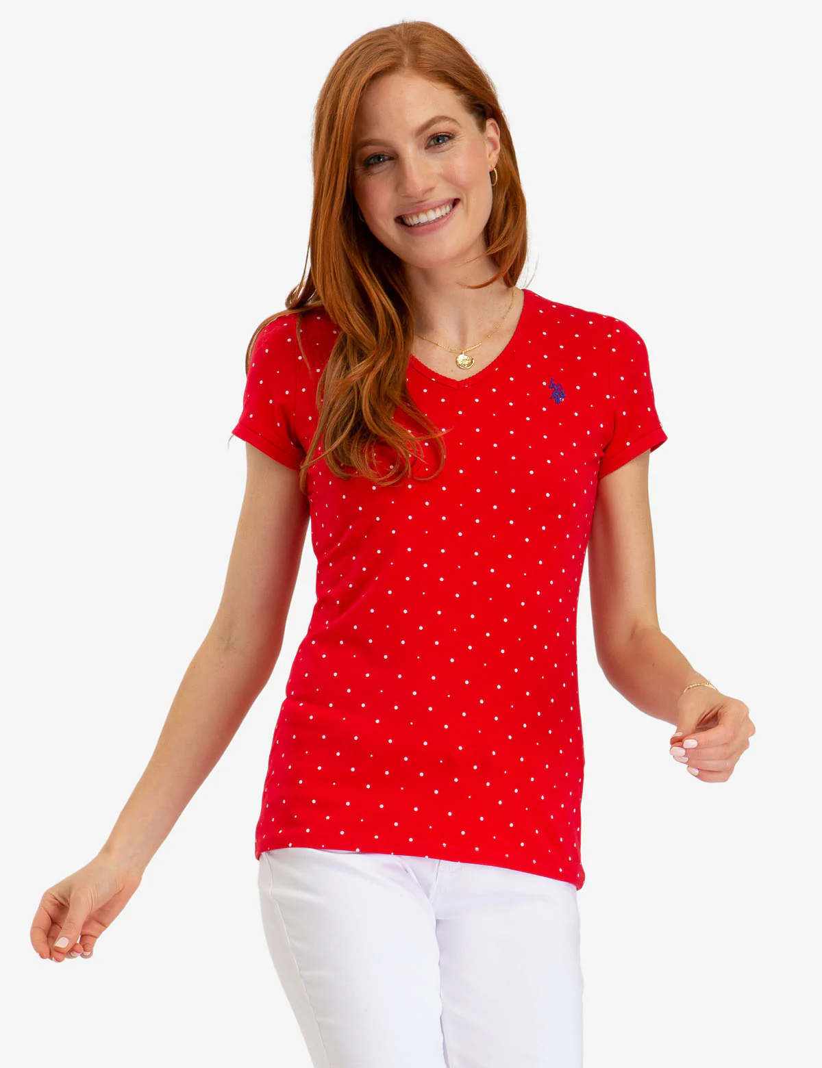 DOT V-NECK T-SHIRT - Image 6