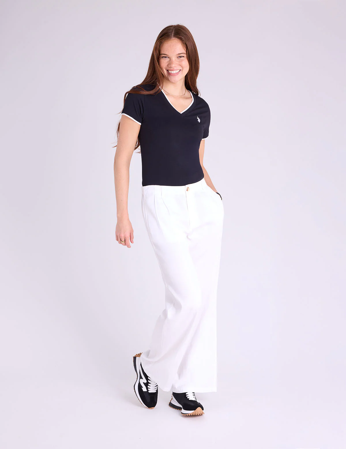 DOUBLE BAND V-NECK T-SHIRT - Image 2