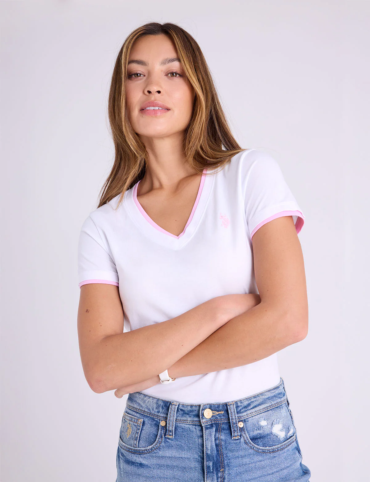 DOUBLE BAND V-NECK T-SHIRT - Image 5