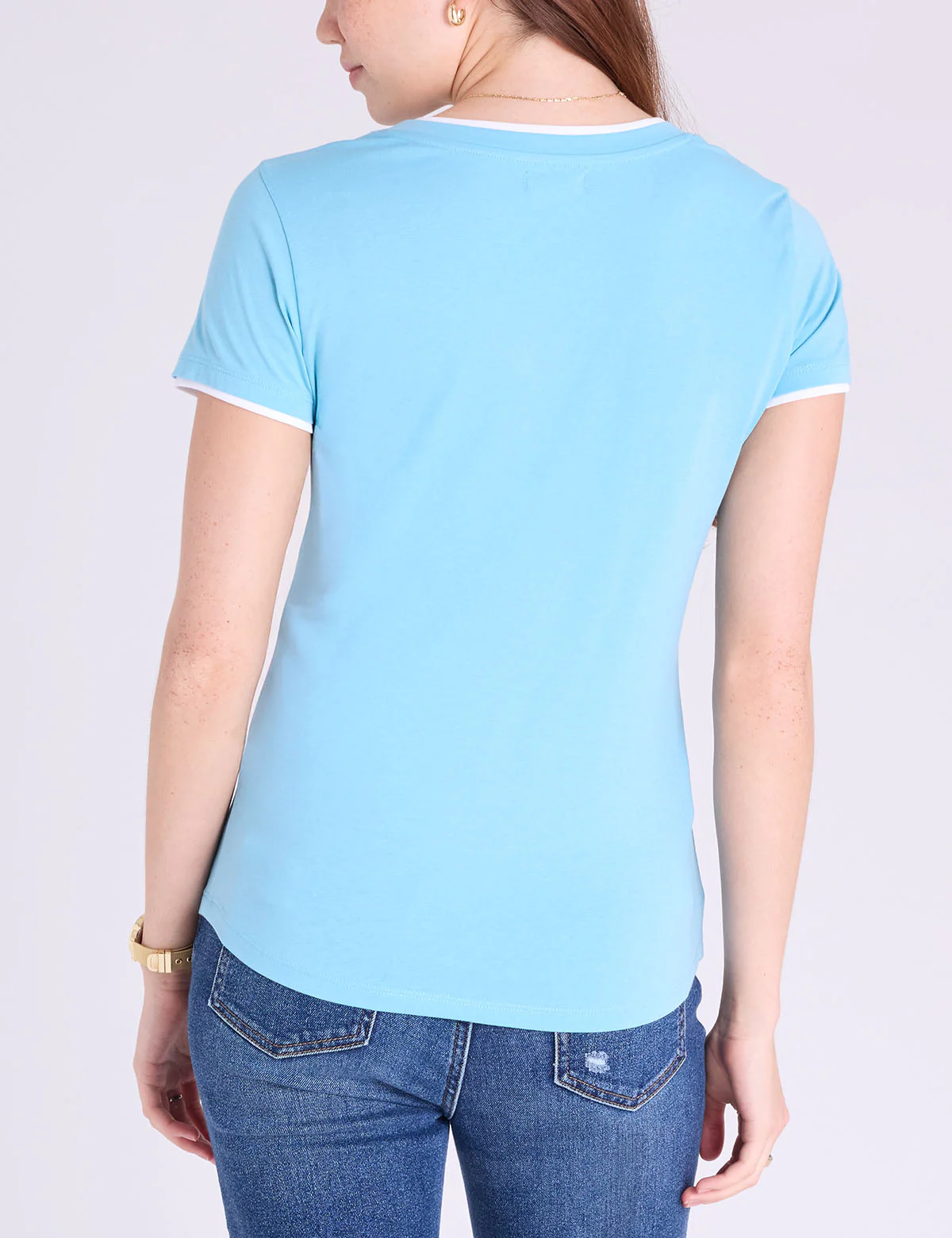DOUBLE BAND V-NECK T-SHIRT - Image 6
