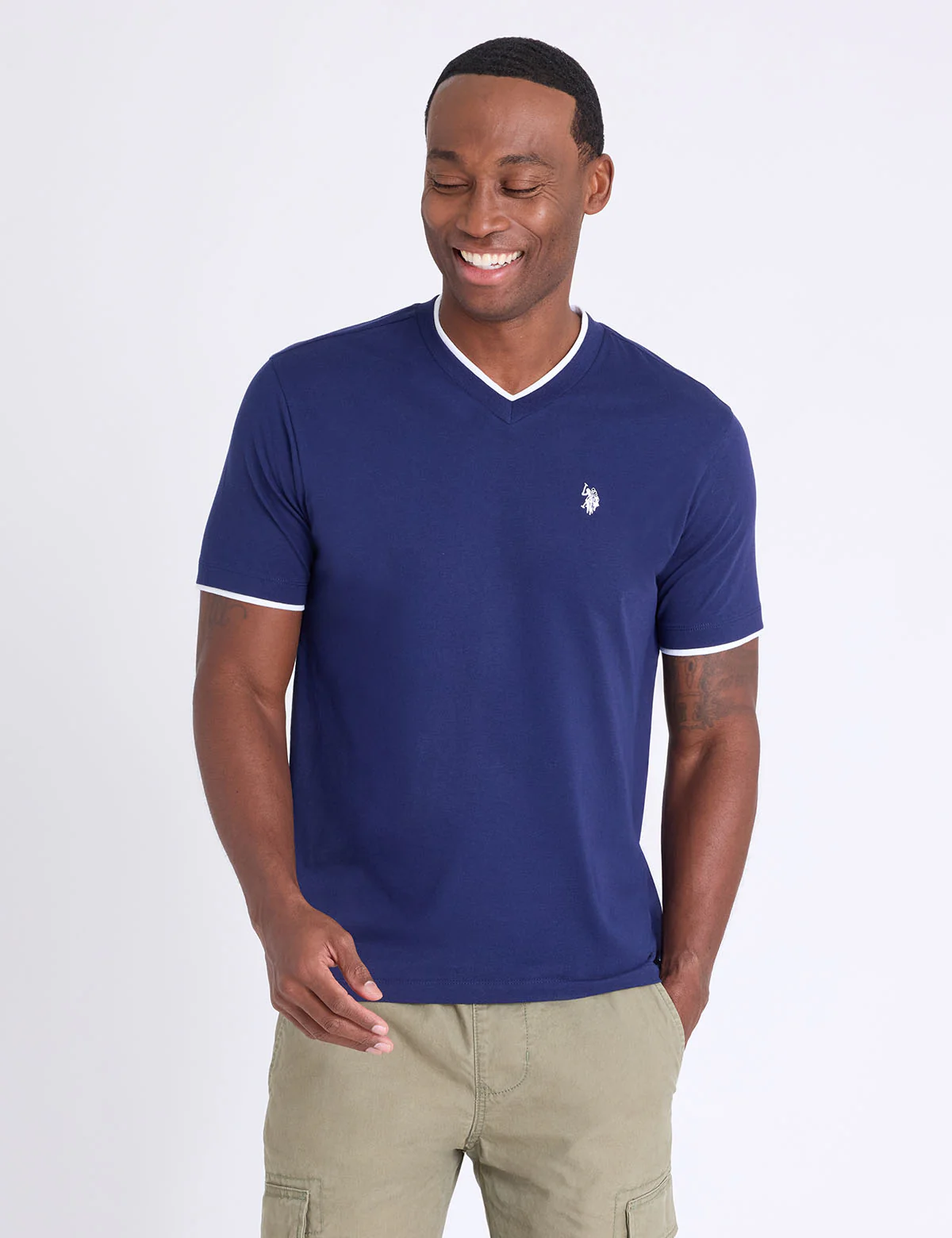 DOUBLE V-NECK T-SHIRT - Image 5