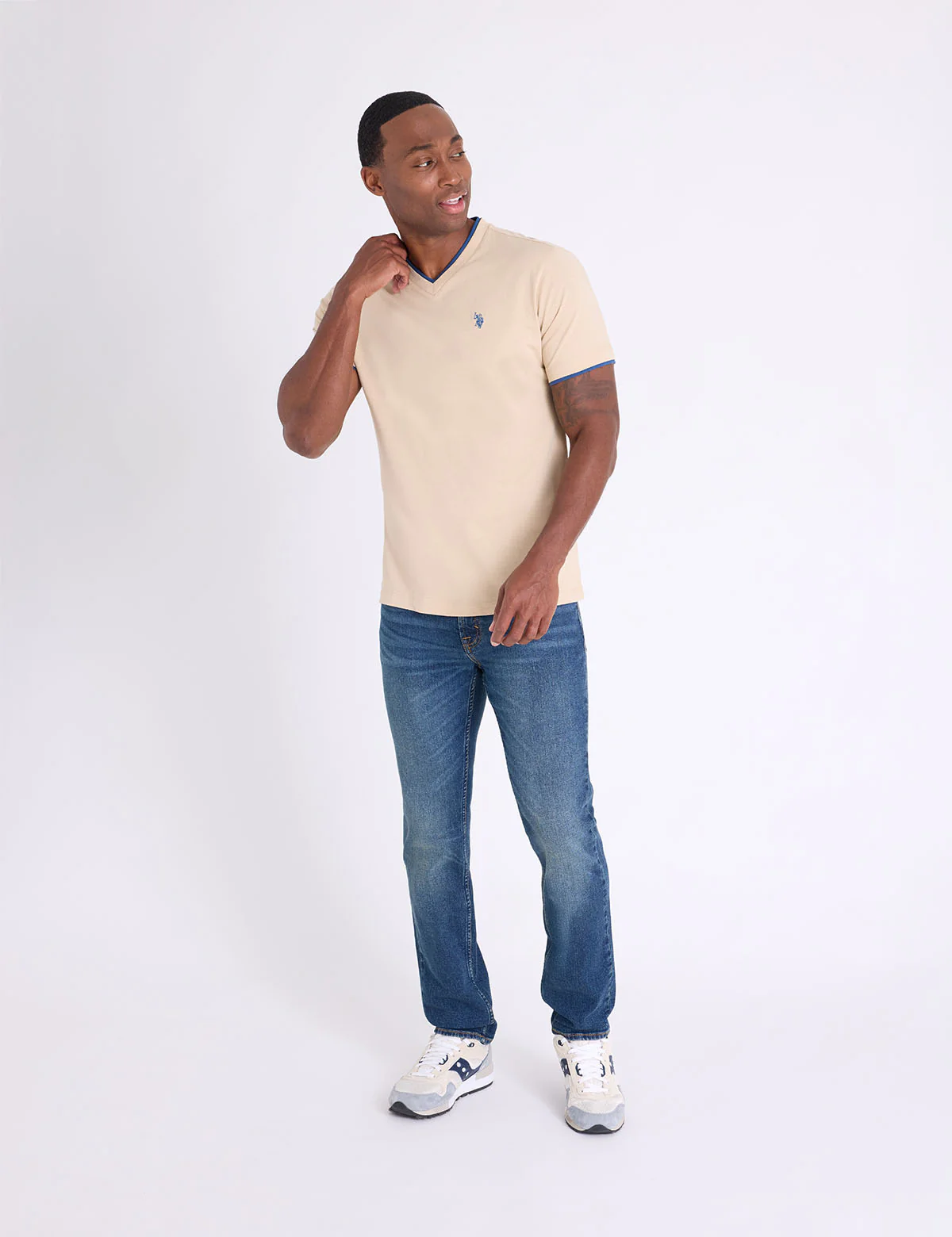 DOUBLE V-NECK T-SHIRT - Image 3