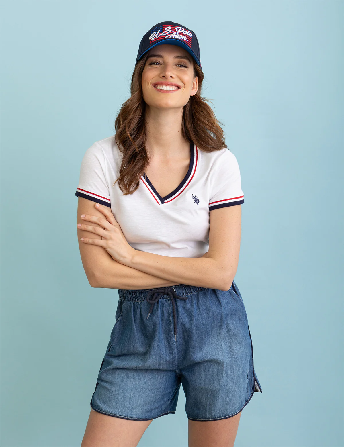 DRAWSTRING PIPED SHORT