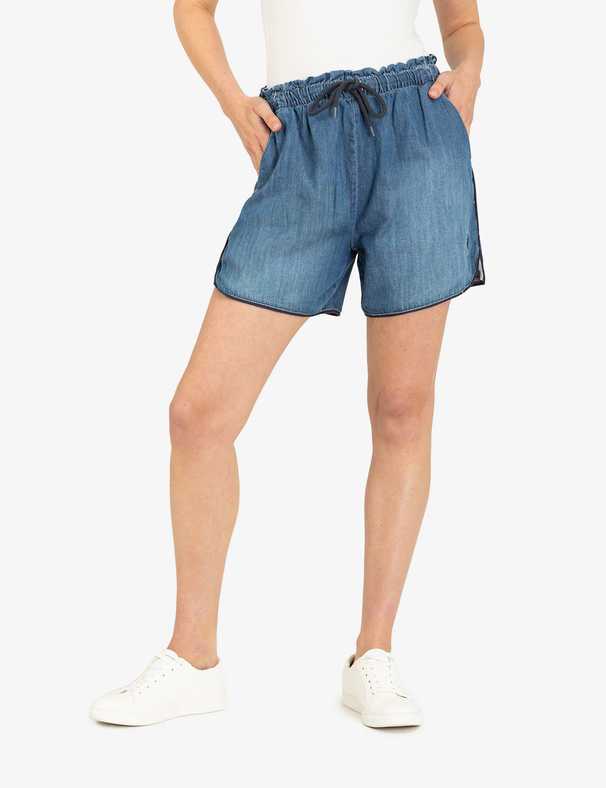 DRAWSTRING PIPED SHORT - Image 2