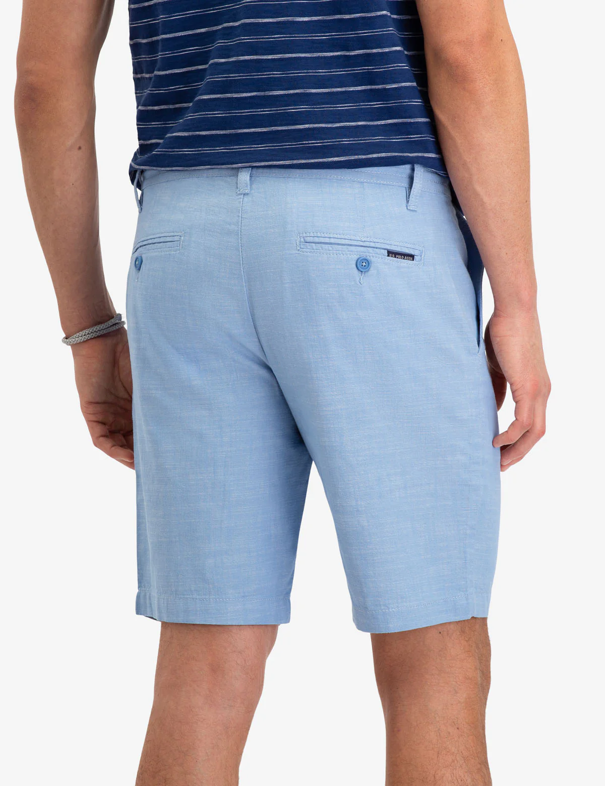 SLUB TEXTURED DRAWSTRING SHORTS - Image 10