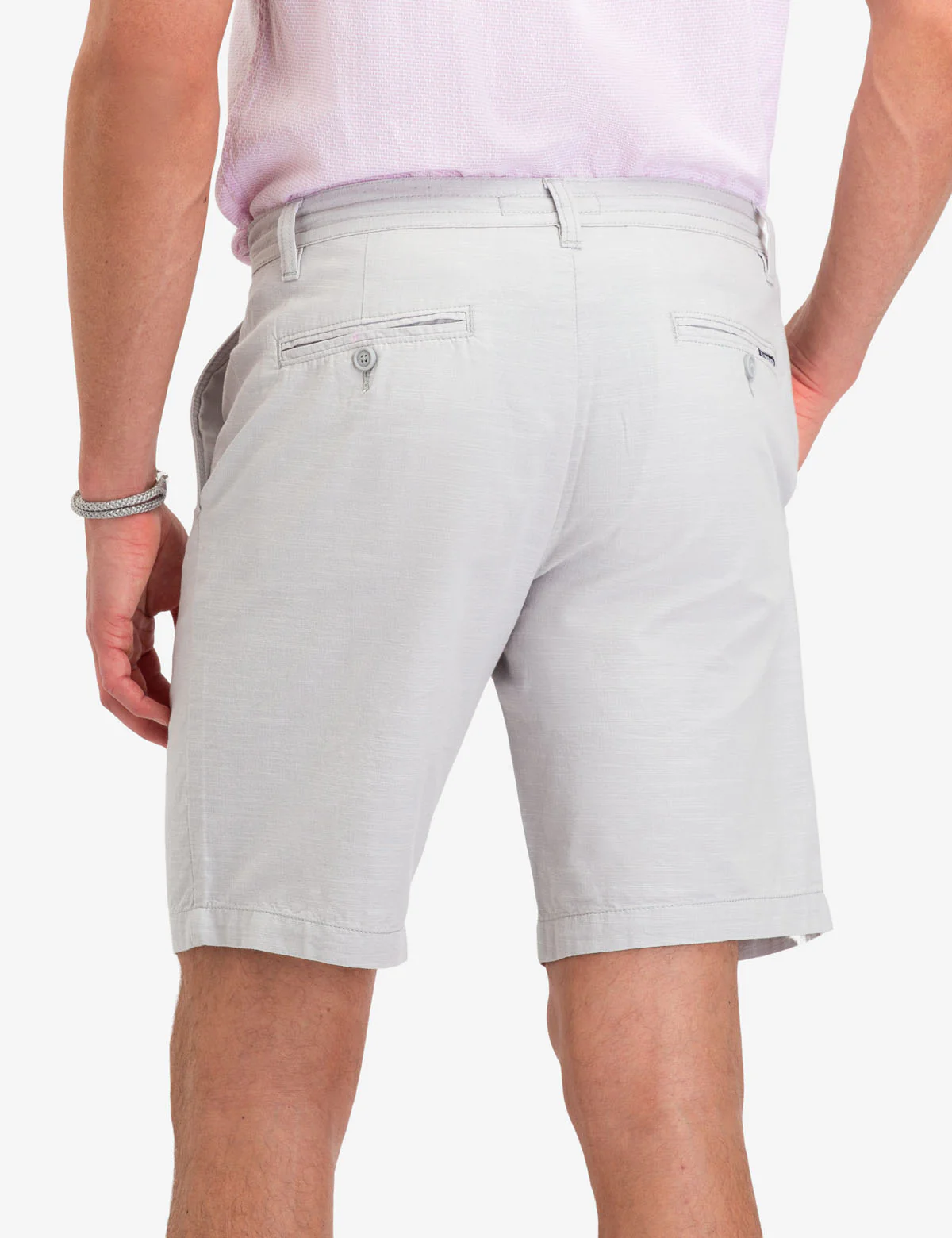 SLUB TEXTURED DRAWSTRING SHORTS - Image 5
