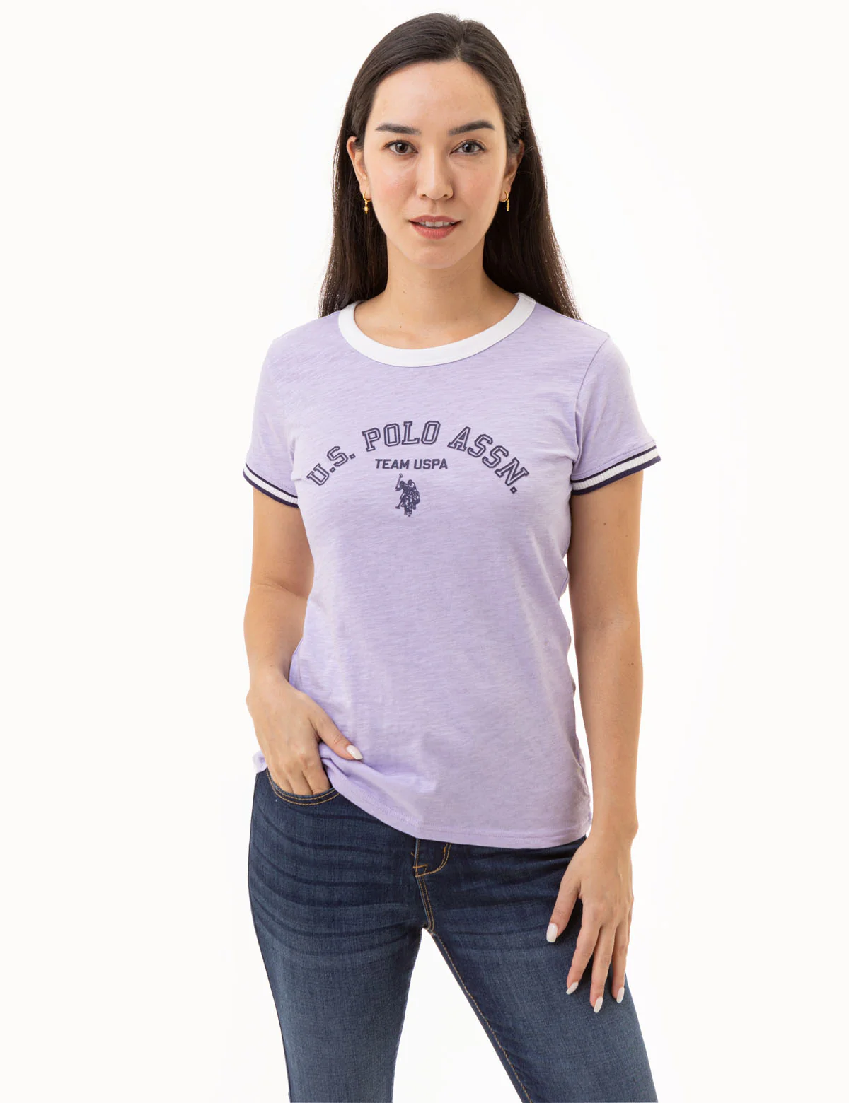 DUAL TRIM U.S. POLO ASSN. RINGER T-SHIRT - Image 5