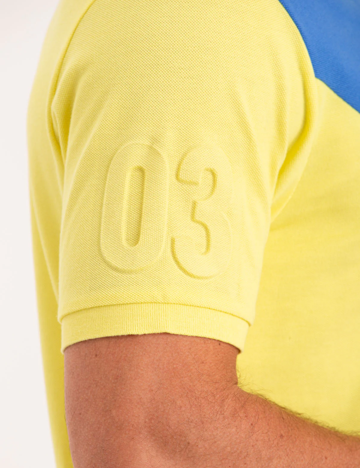 EMBOSSED LOGO DIAGONAL STRIPE POLO SHIRT - Image 4
