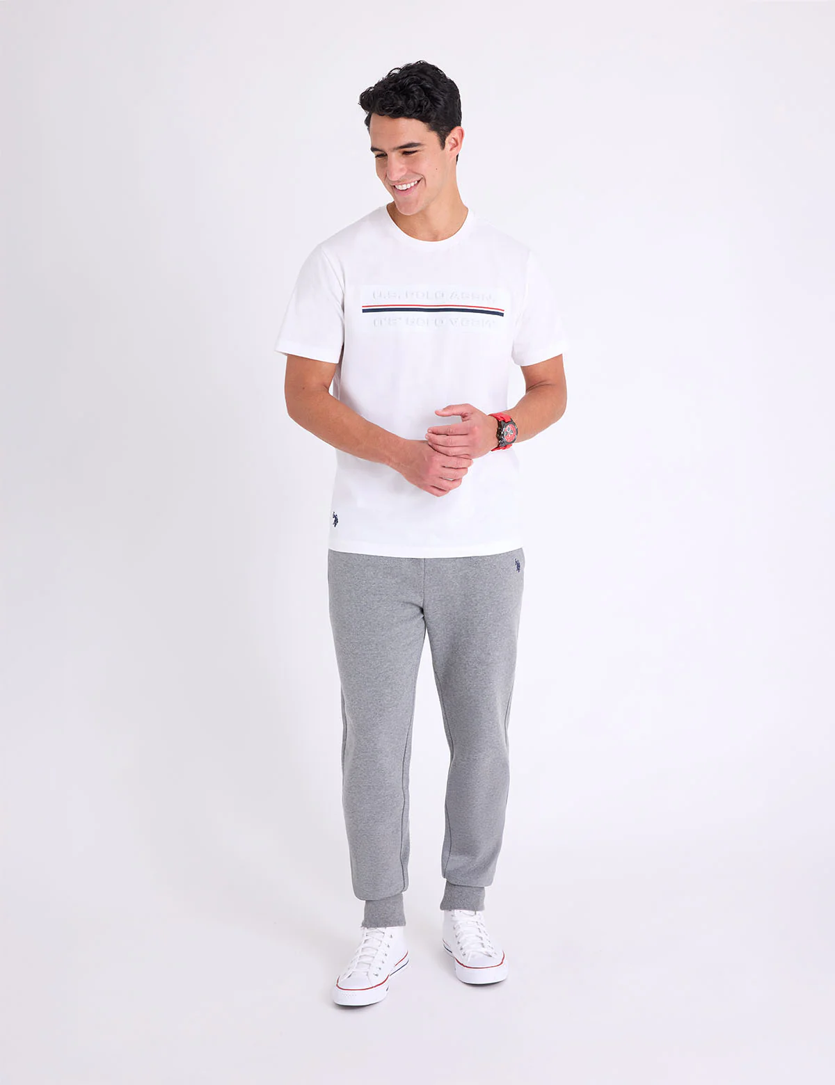 EMBOSSED SIGNATURE STRIPE JERSEY T-SHIRT - Image 4