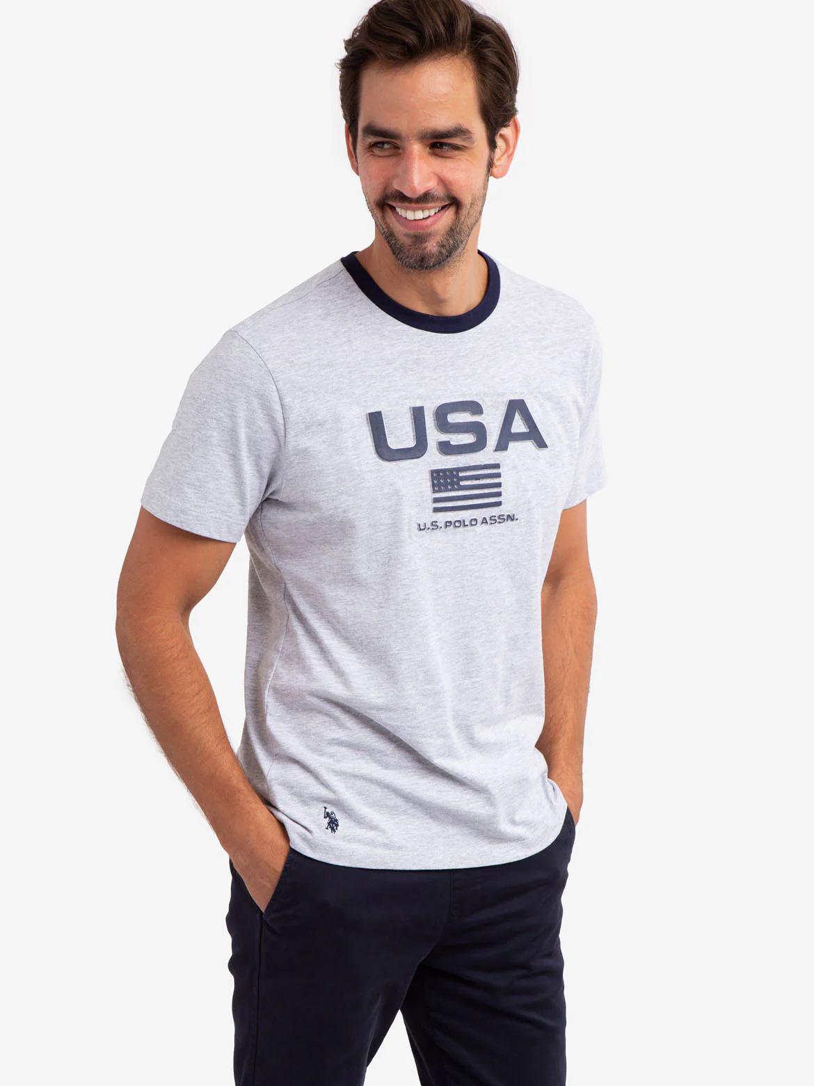 EMBOSSED USA FLAG JERSEY T-SHIRT - Image 10