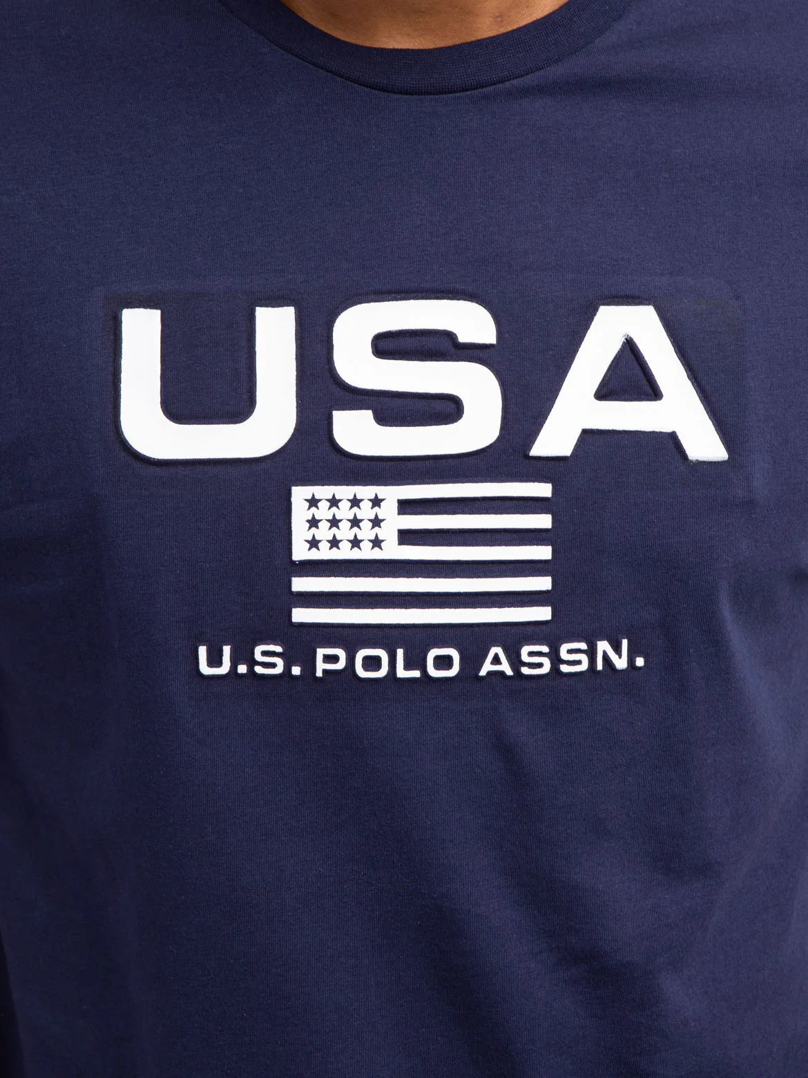 EMBOSSED USA FLAG JERSEY T-SHIRT - Image 7