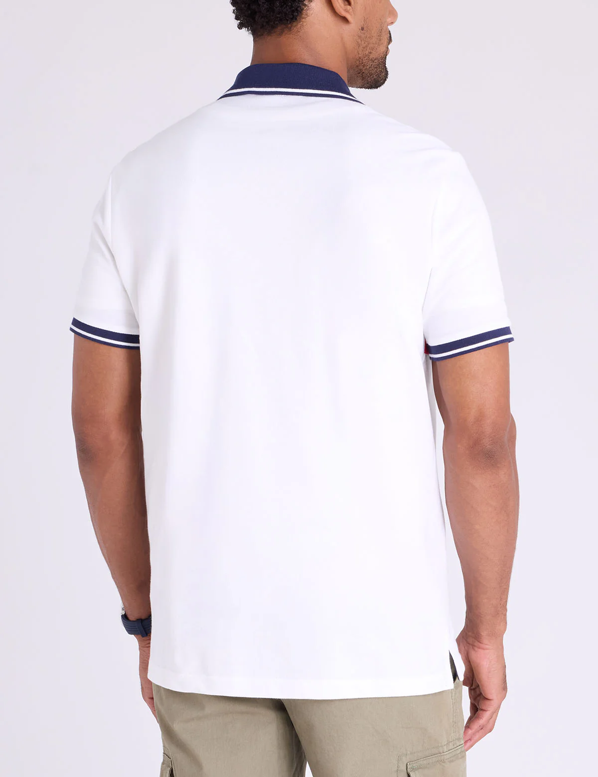 EMBOSSED WORDMARK PIQUE POLO SHIRT - Image 8