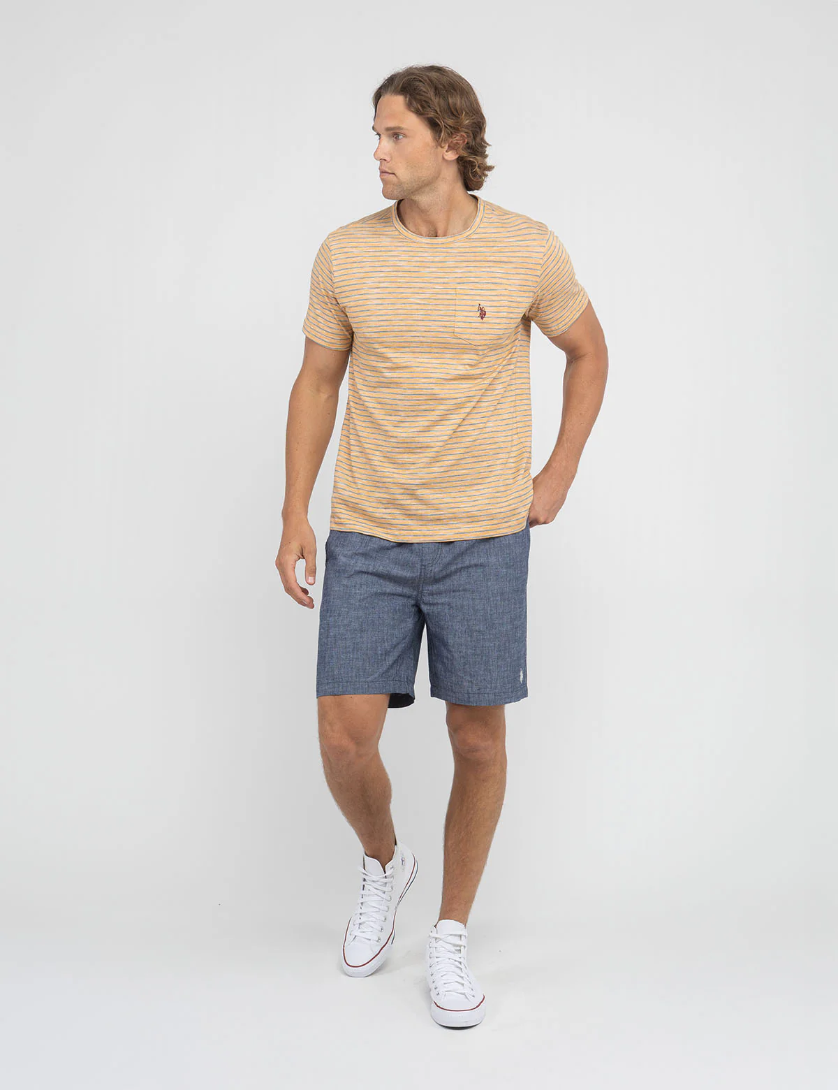END ON END STRIPE SLUB JERSEY T-SHIRT - Image 10