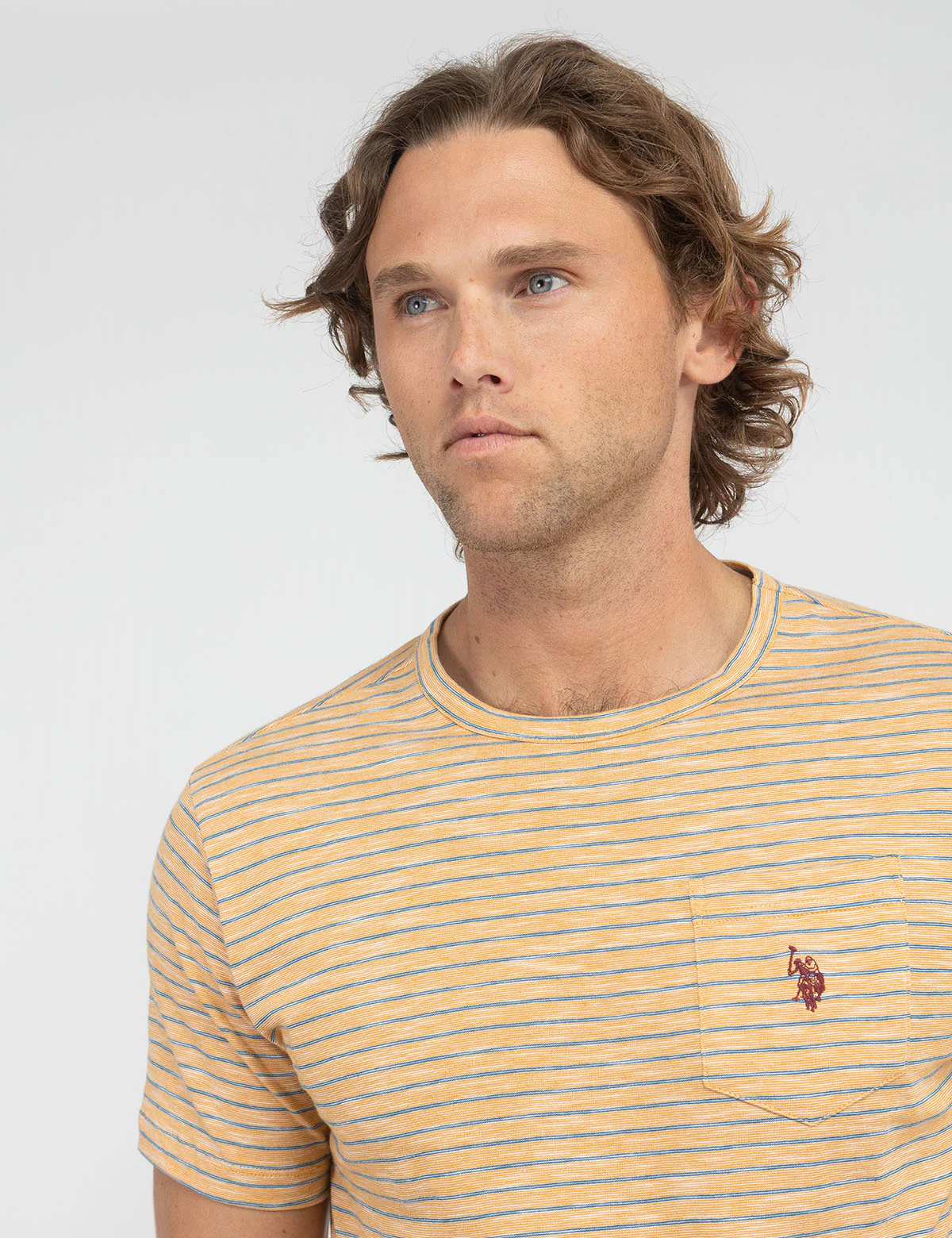 END ON END STRIPE SLUB JERSEY T-SHIRT - Image 11