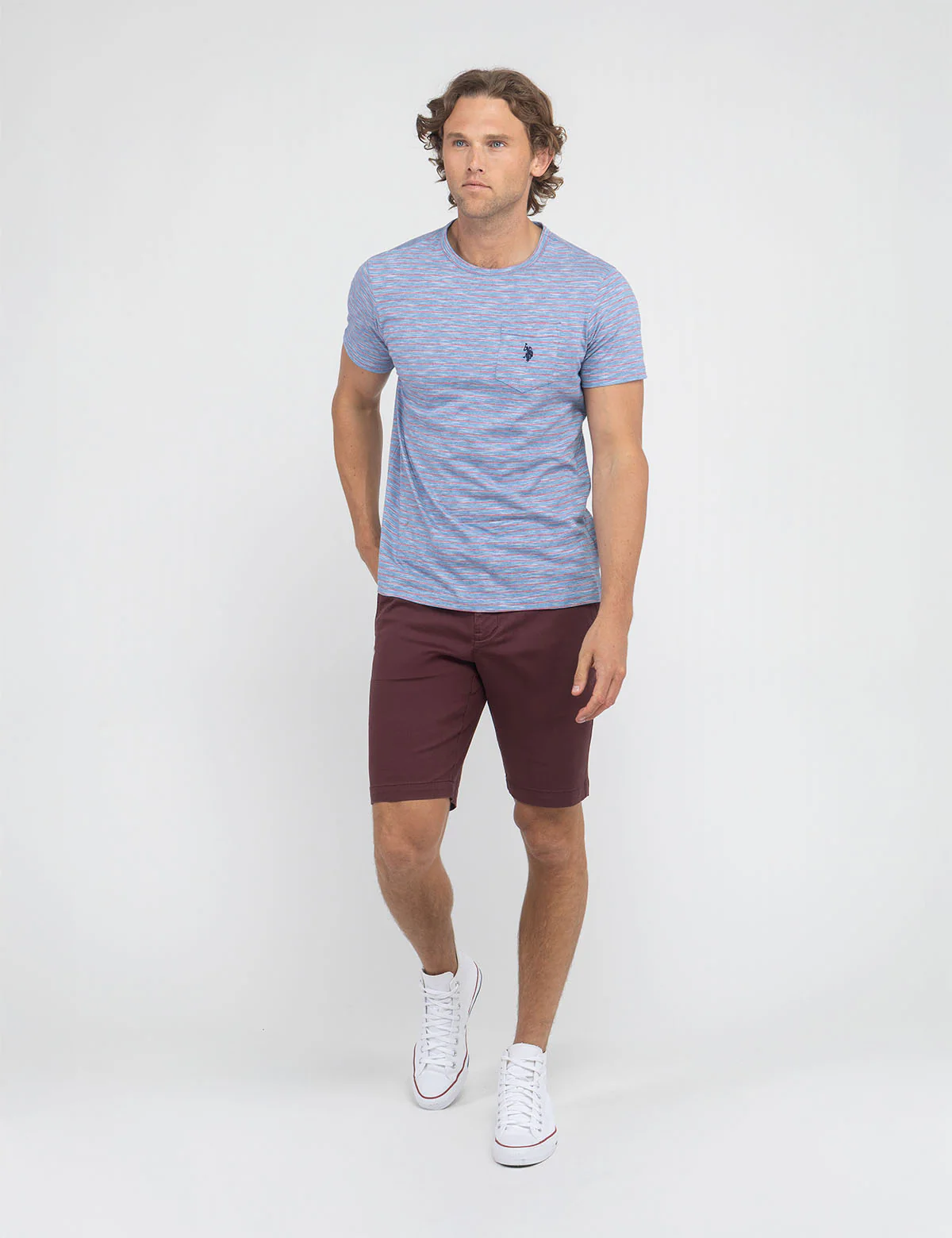 END ON END STRIPE SLUB JERSEY T-SHIRT - Image 5
